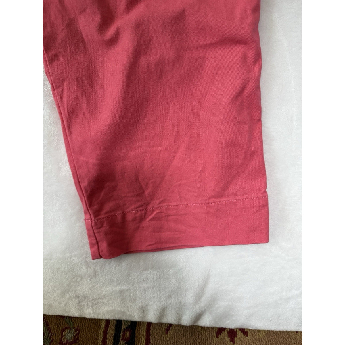 LOFT Womens Pink Crop Pants Size 10 Cotton Stretch Chino Capri Crop Casual