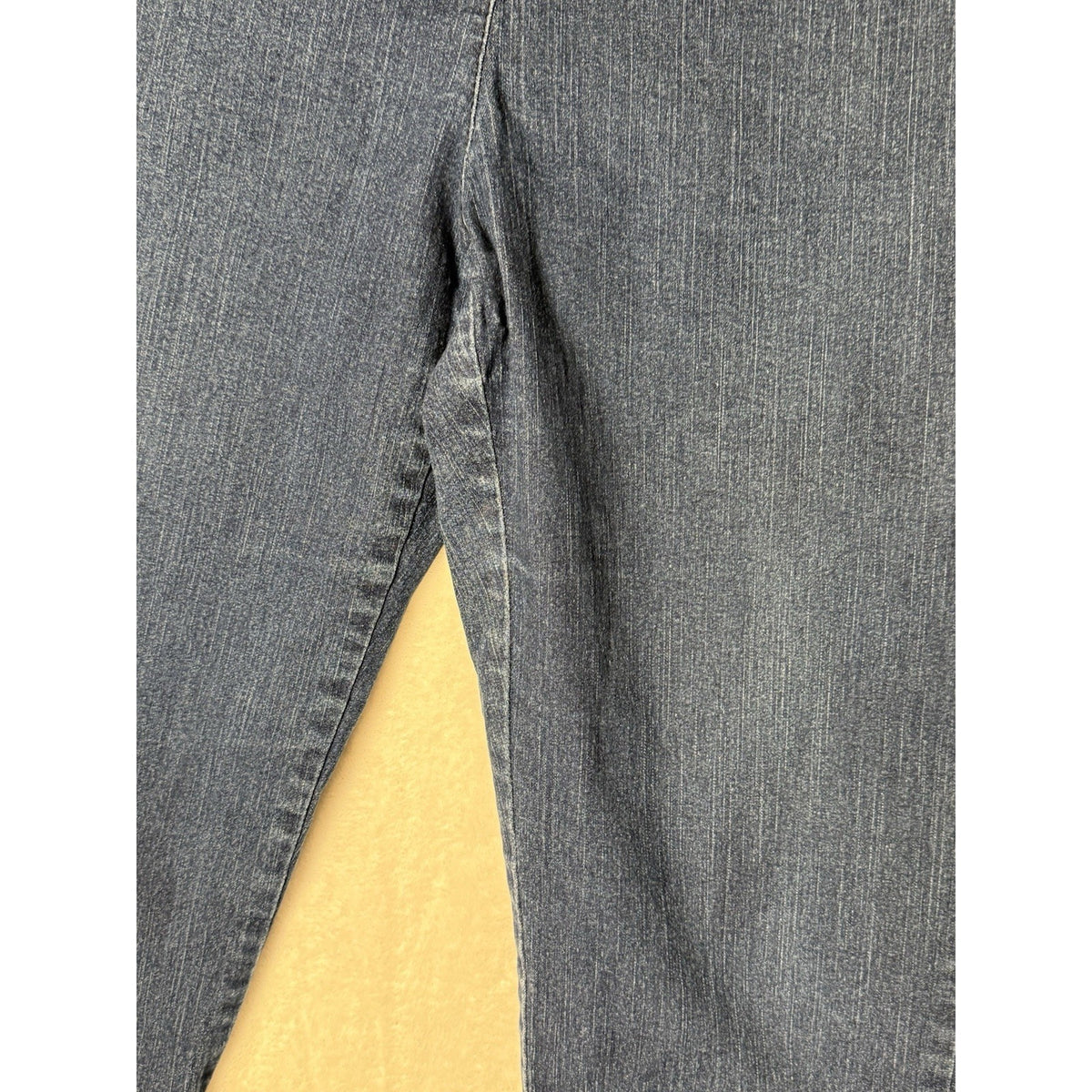 Ruby Rd Womens Jeans Size 12 Pull On Stretch Straight Leg Blue Denim 29 Inseam