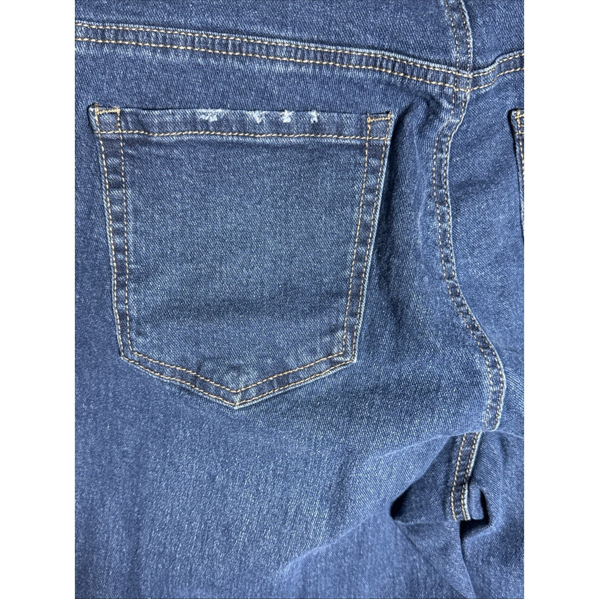 Terra & Sky Boyfriend Jeans Distressed Denim Blue Womens Sz 16W Stretch Pockets