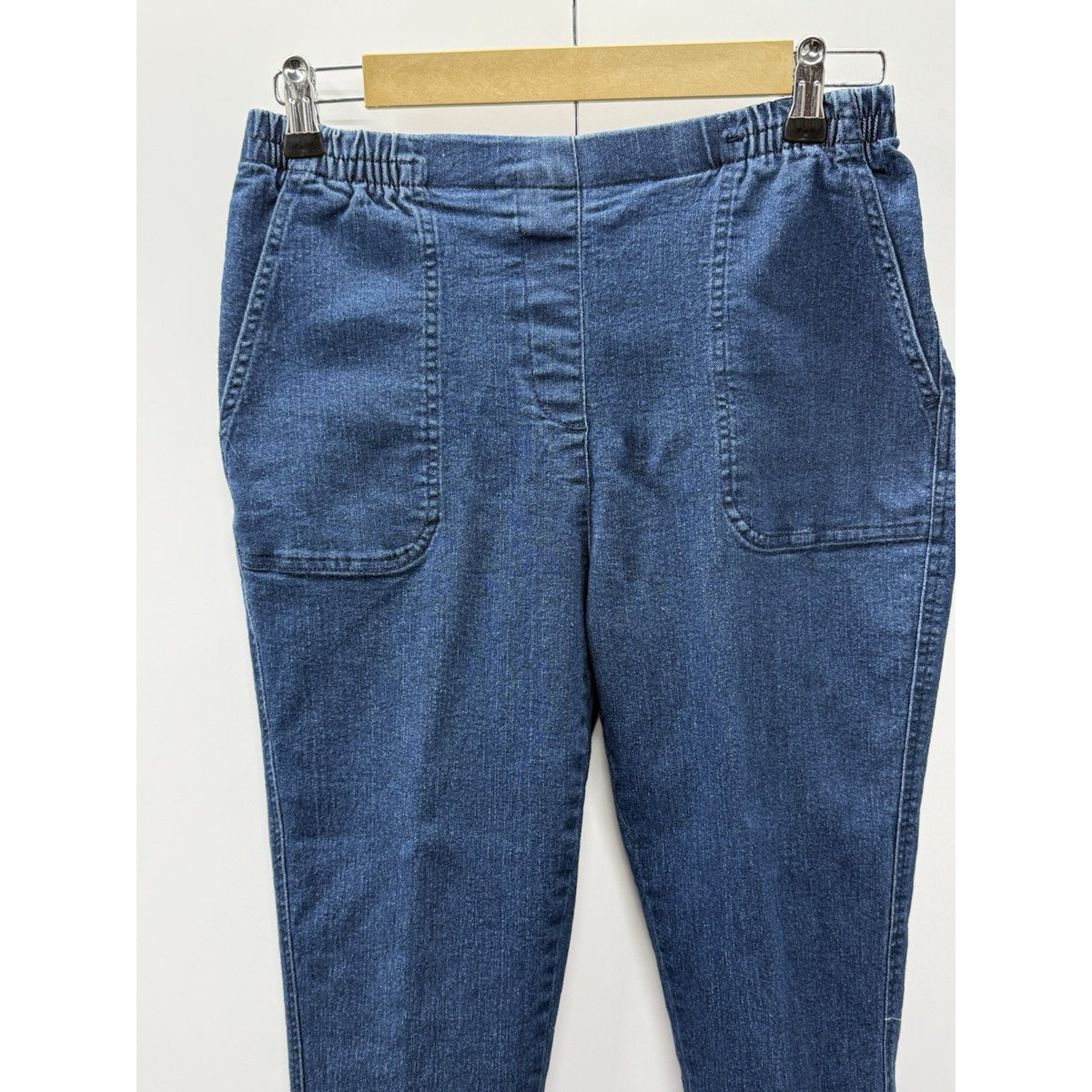 Allison Daley Women’s Denim Pants Size 8R Pull On Casual Comfort Pockets
