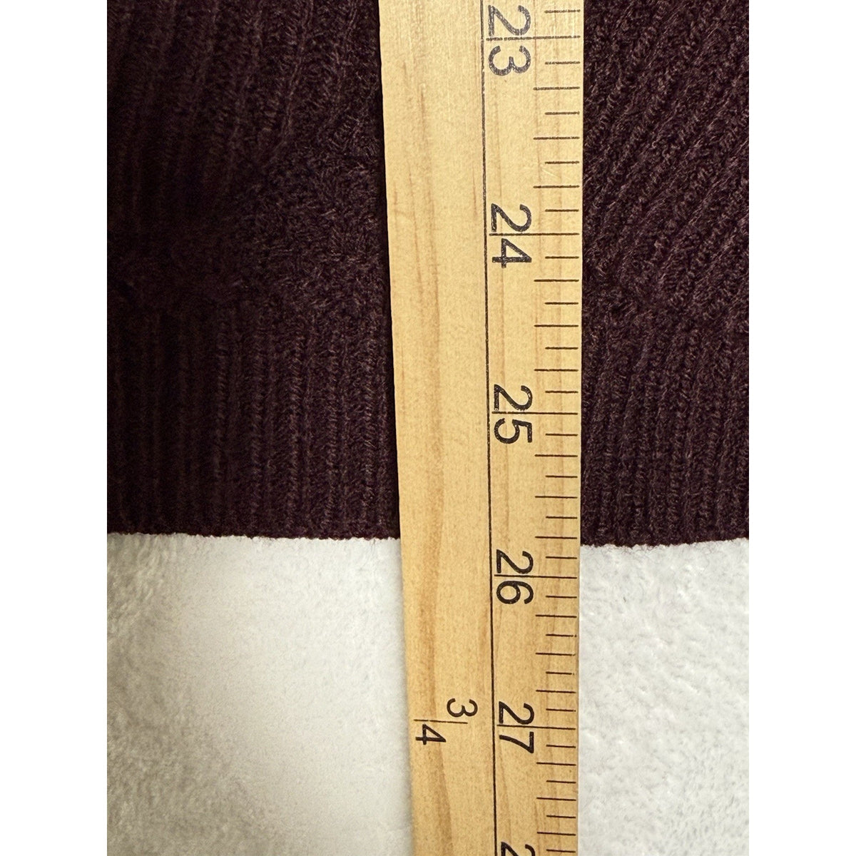 Soho New York & Company Sweater XL Burgundy Open Back Bow Tie Knit Pullover NWOT