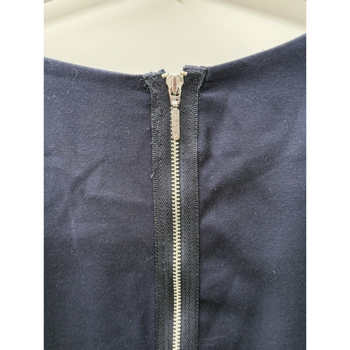 Gap Designed & Crafted Navy Shift Dress Size 20 3/4 Sleeve Back Zip Stretch