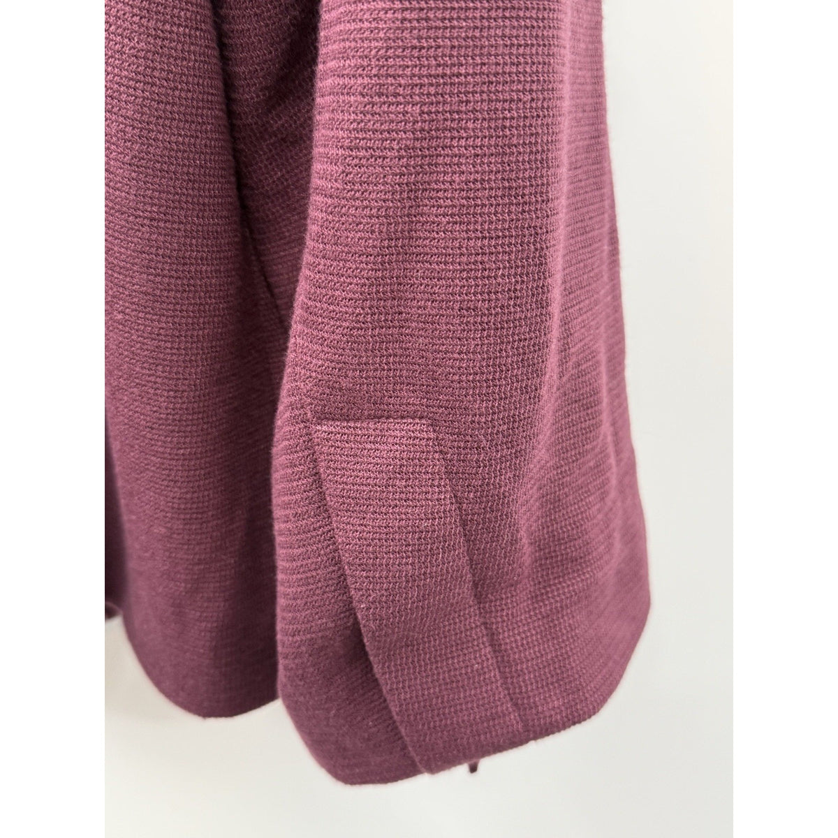 41 Hawthorn 3X Burgundy Knit Blazer Jacket Open Front Stretch Career Office Plus