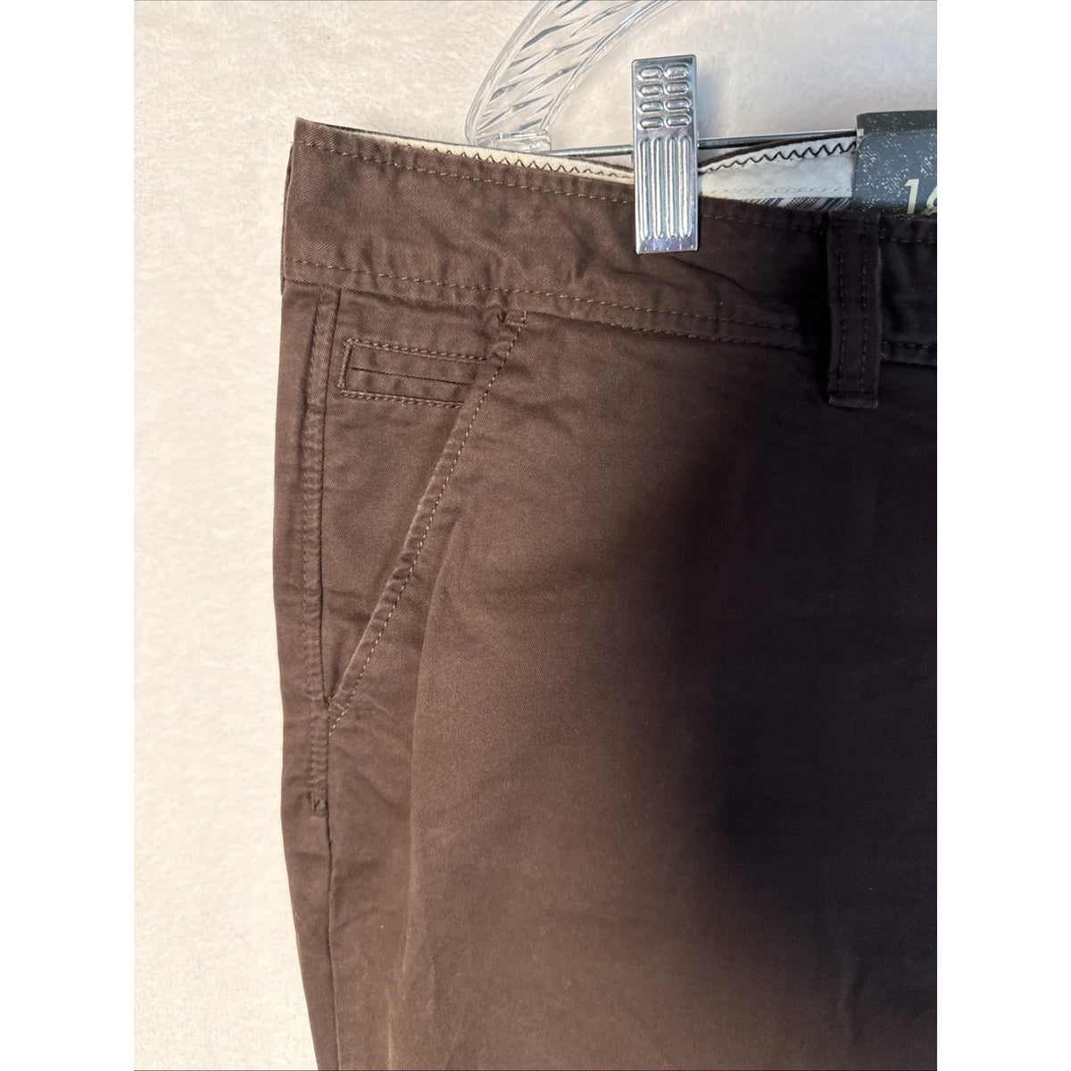 Old Navy Women Perfect Khaki Capris Pants Chocolate Brown Size 16 Casual