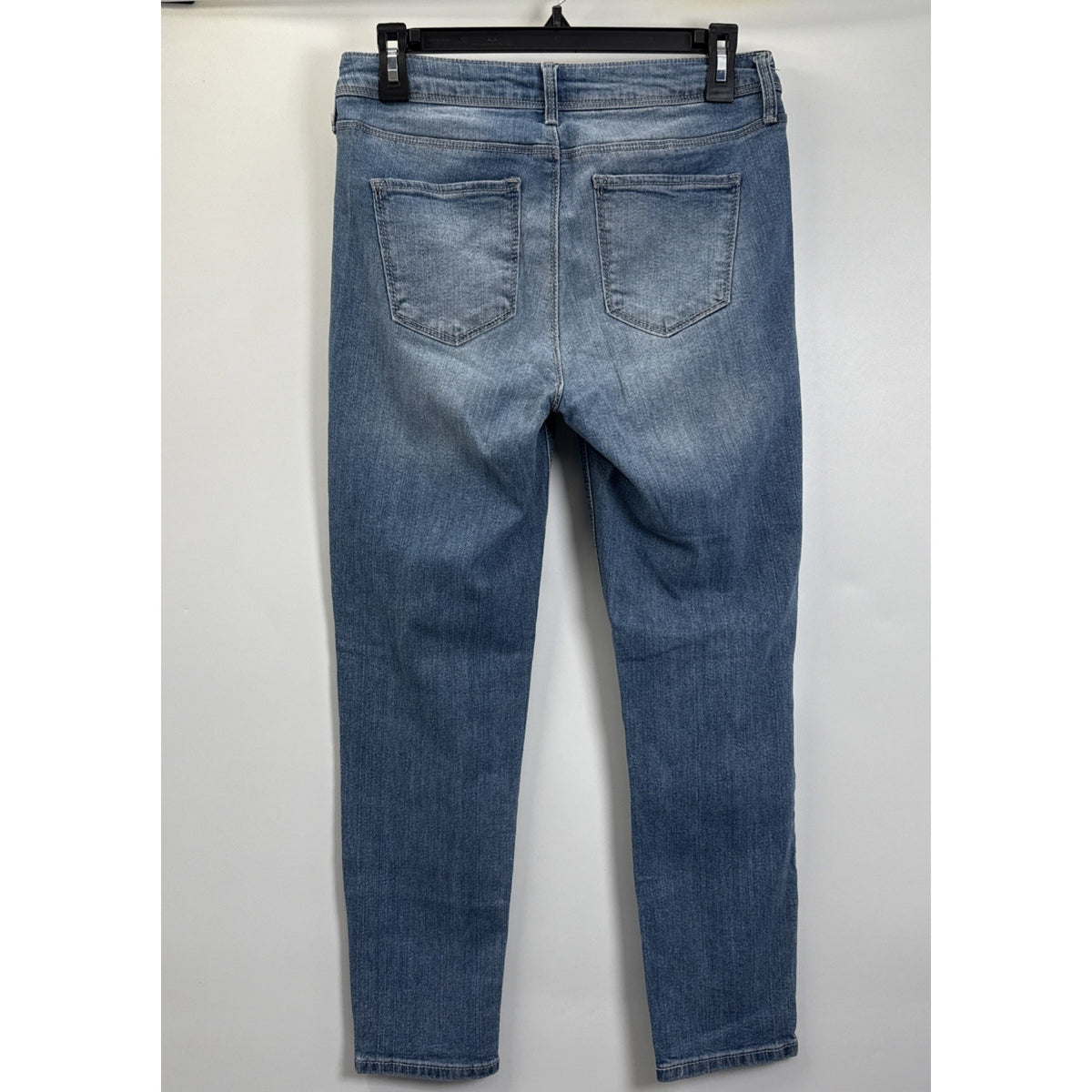 Black Daisy Jamie Relaxed Skinny Button Fly Blue Jeans With Butterfly Size 9/29