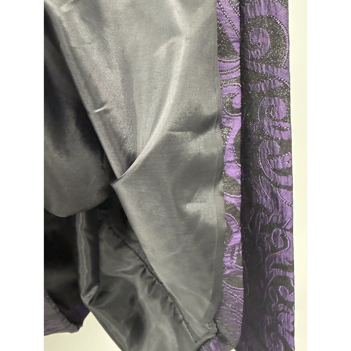 West End Purple Black Jacquard Jacket Women’s Large 4 Button Career Dressy