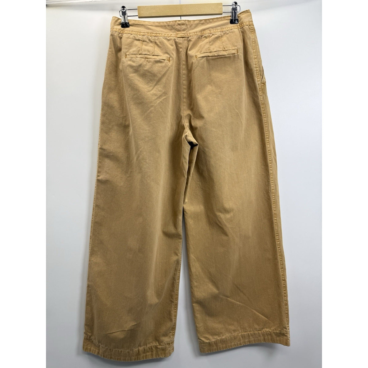 Urban Outfitters Wide Leg Pleated Pants Womens 8 Camel Boho Academia