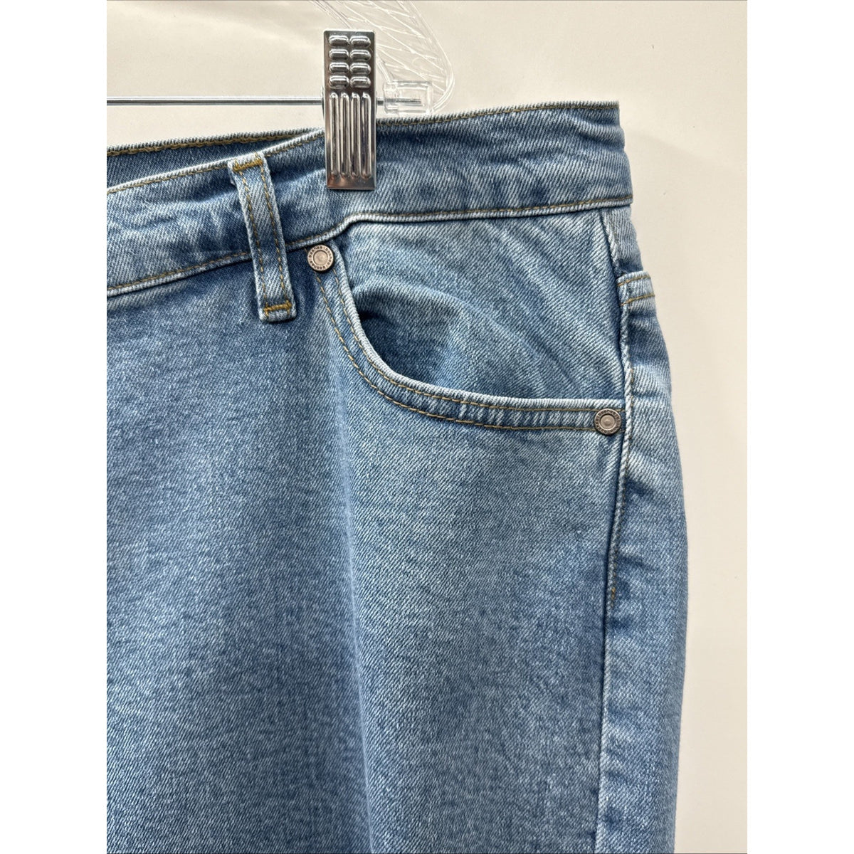 Boohoo Blue Jeans Women’s Plus Size 22 Flare Leg Bell Bottom 5 Pockets Casual
