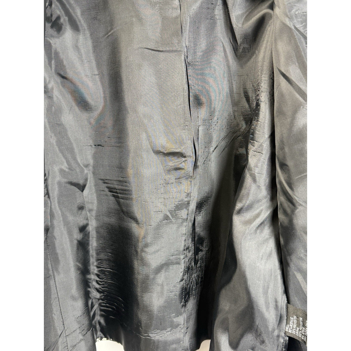 Signature by Larry Levine Tweed Jacket Size 16 Black White Cropped Classic