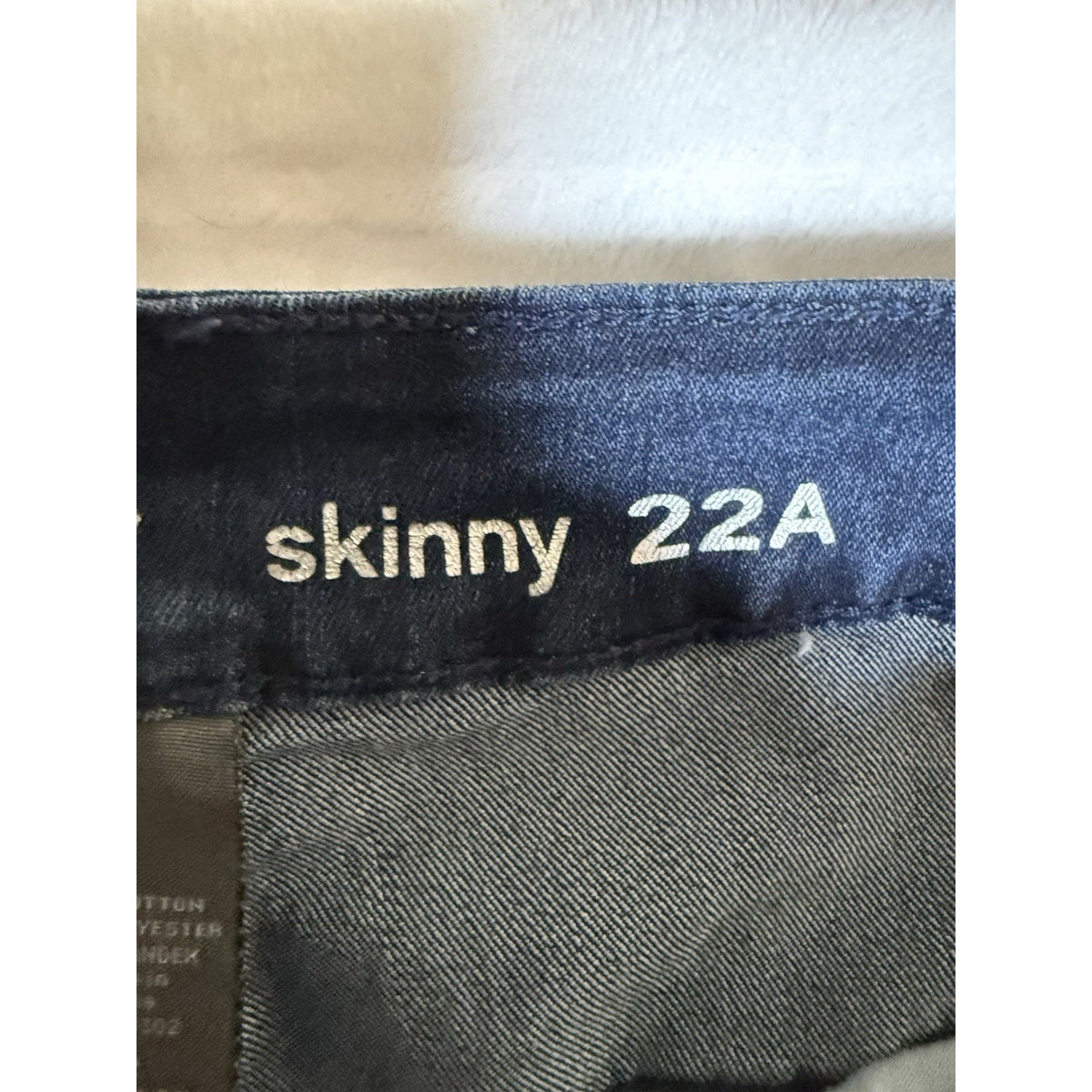 Avenue Denim Womens Jeans 22 Average Skinny Stretch Dark Wash Plus Size