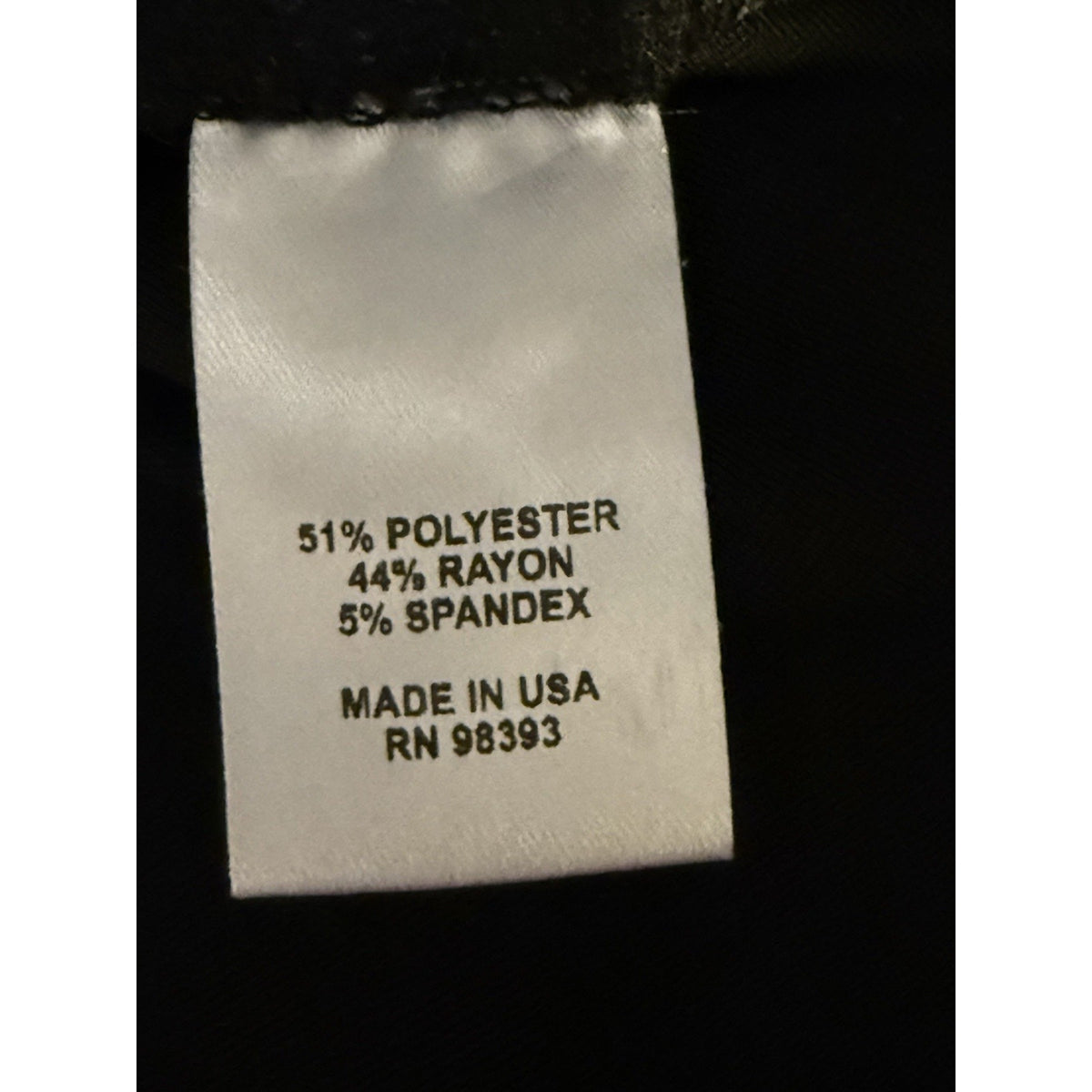 Vanessa Williams 2X Black Stretch Pull On Pants Textured Career Straight Leg USA