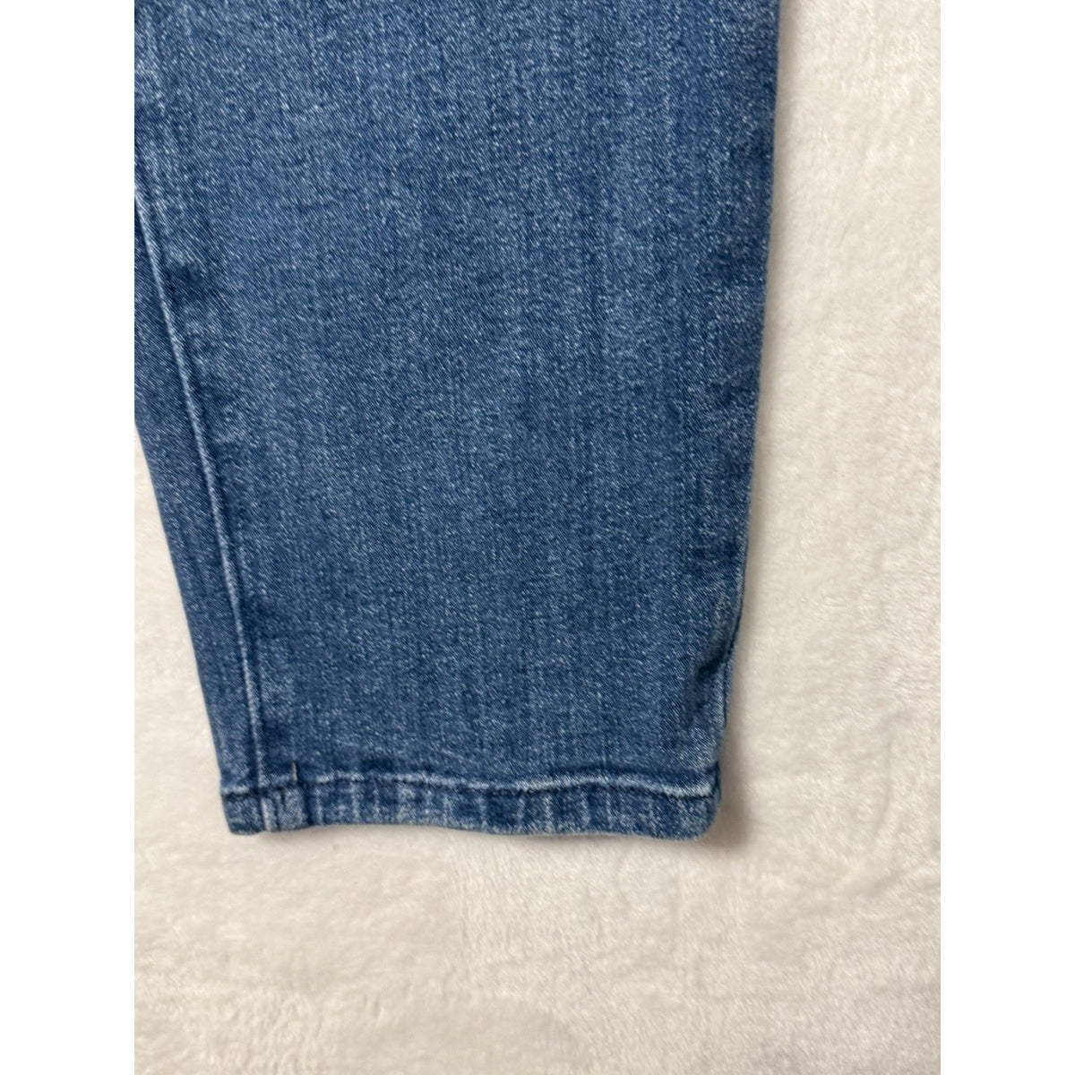 Ann Taylor Factory Jeans Womens 12 Blue High Rise Straight Leg Stretch Denim