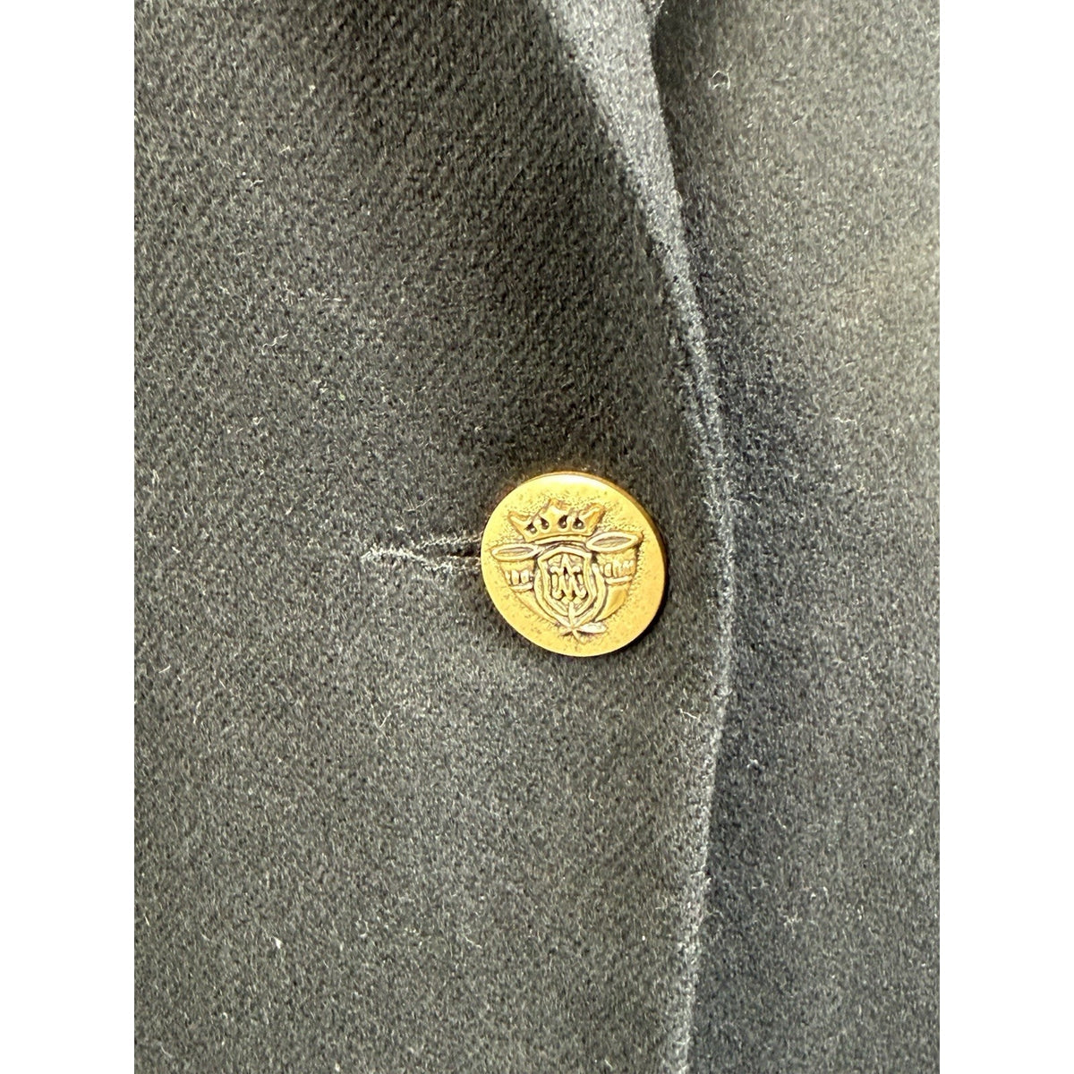 Sag Harbor Black Blazer Jacket Gold Button Classic Tailored Women’s 12