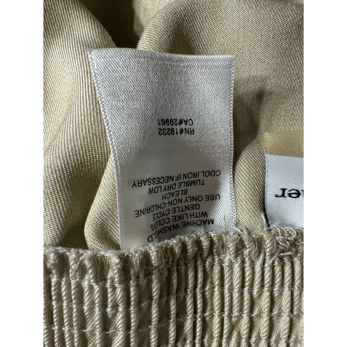 Alfred Dunner Woman 18W Beige Pull-On Capris Pants Embroidered Hem Polyester