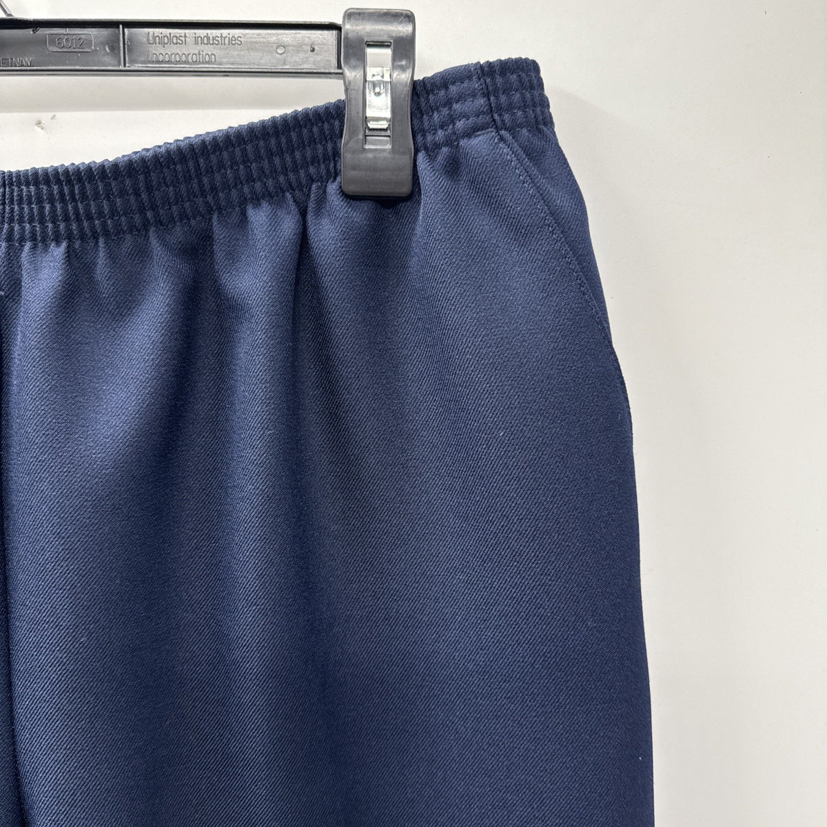 ALFRED DUNNER Navy Pants Stretch Women's Size 16 Blue Dress Pants Elastic Waist