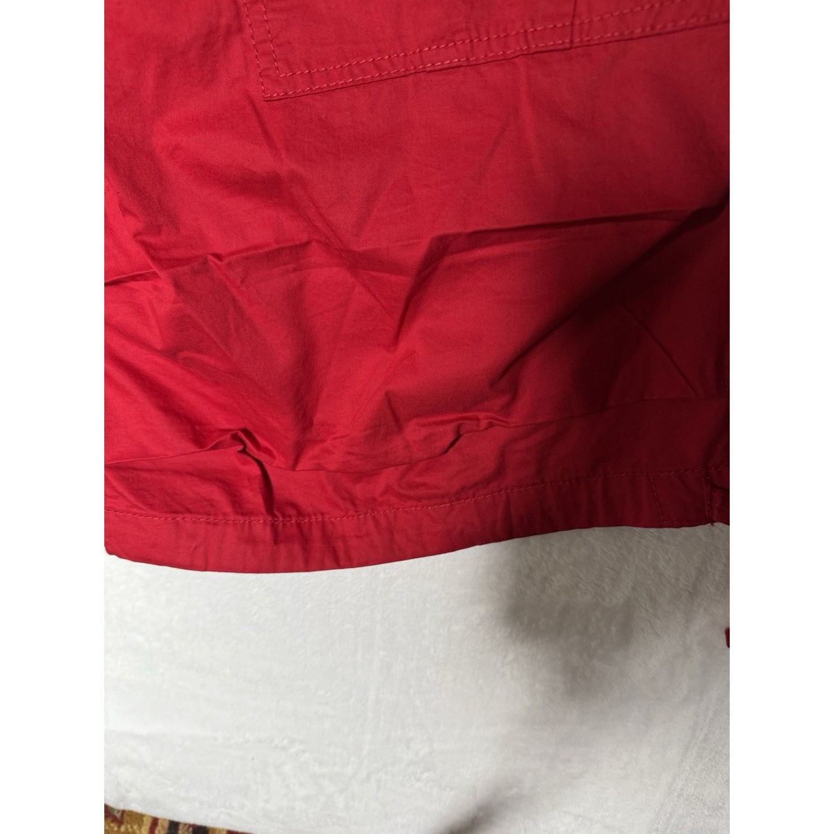 Sean John Cargo Shorts Mens 56B Red Utility Hiking Outdoor Cotton Drawstring