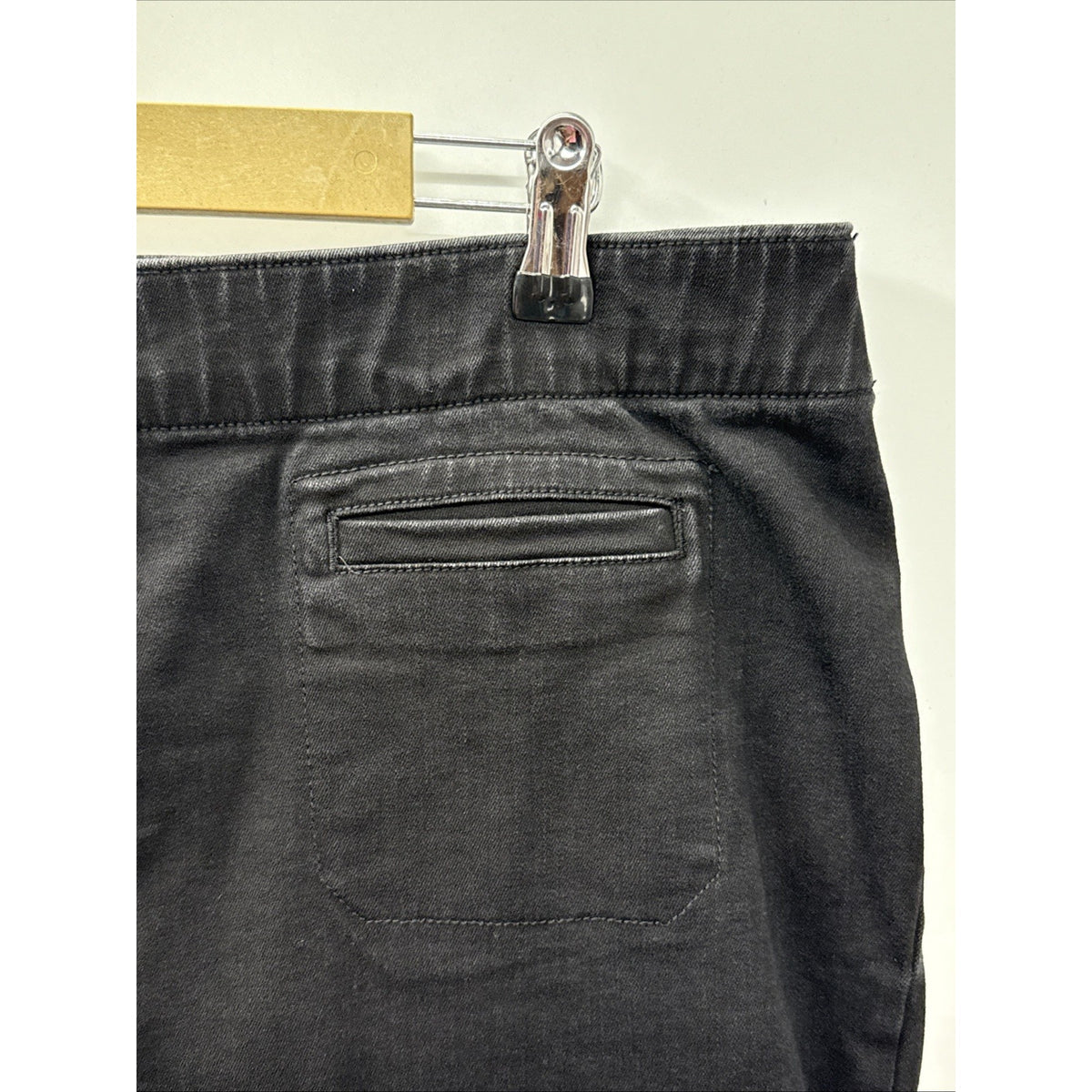 Westbound Black Denim Black Crop Jeans Women Pull On Plus Size 18W 22”inseam