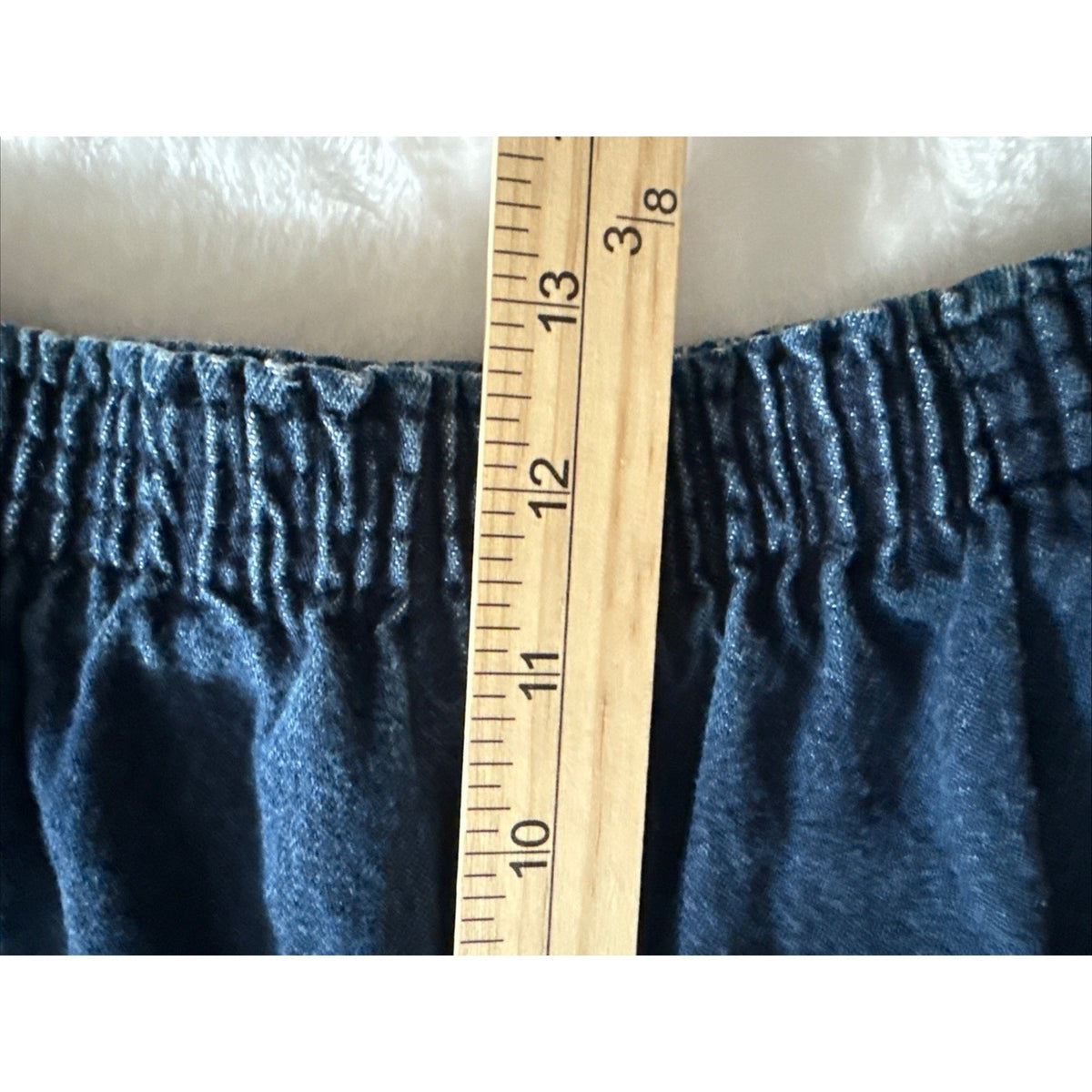 Briggs Size 10P denim cropped Pants women’s Pull On Elastic Waist Pockets GUC ￼