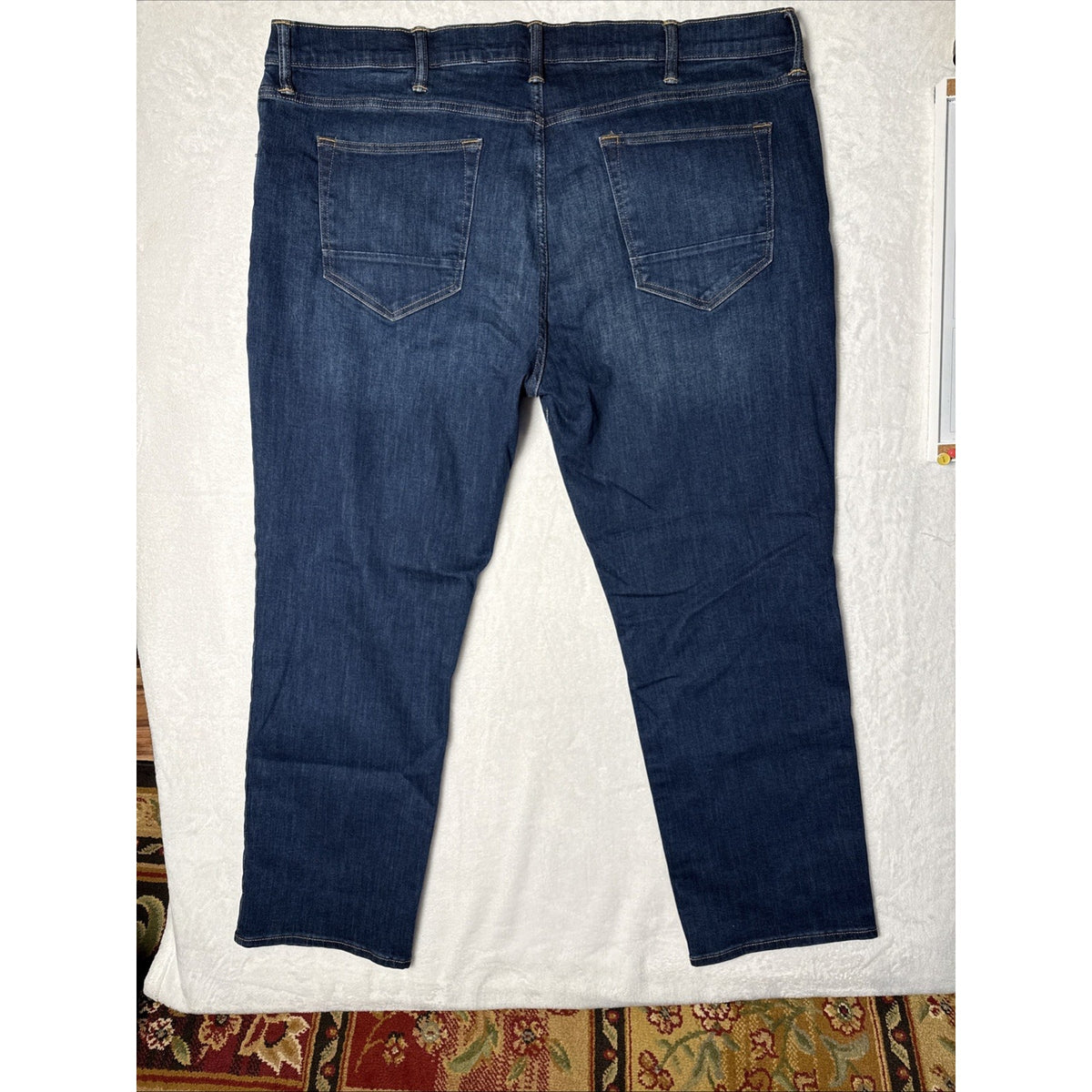 Arizona Jeans Co. Mens 44X30 Athletic Taper Blue 5 Pocket Denim Pants