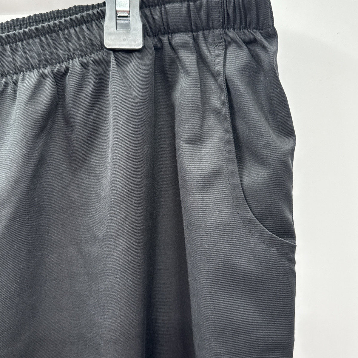 Kim Rogers Curvy Crop Pants Black Elastic Waist Light Weight Size 20 Pockets