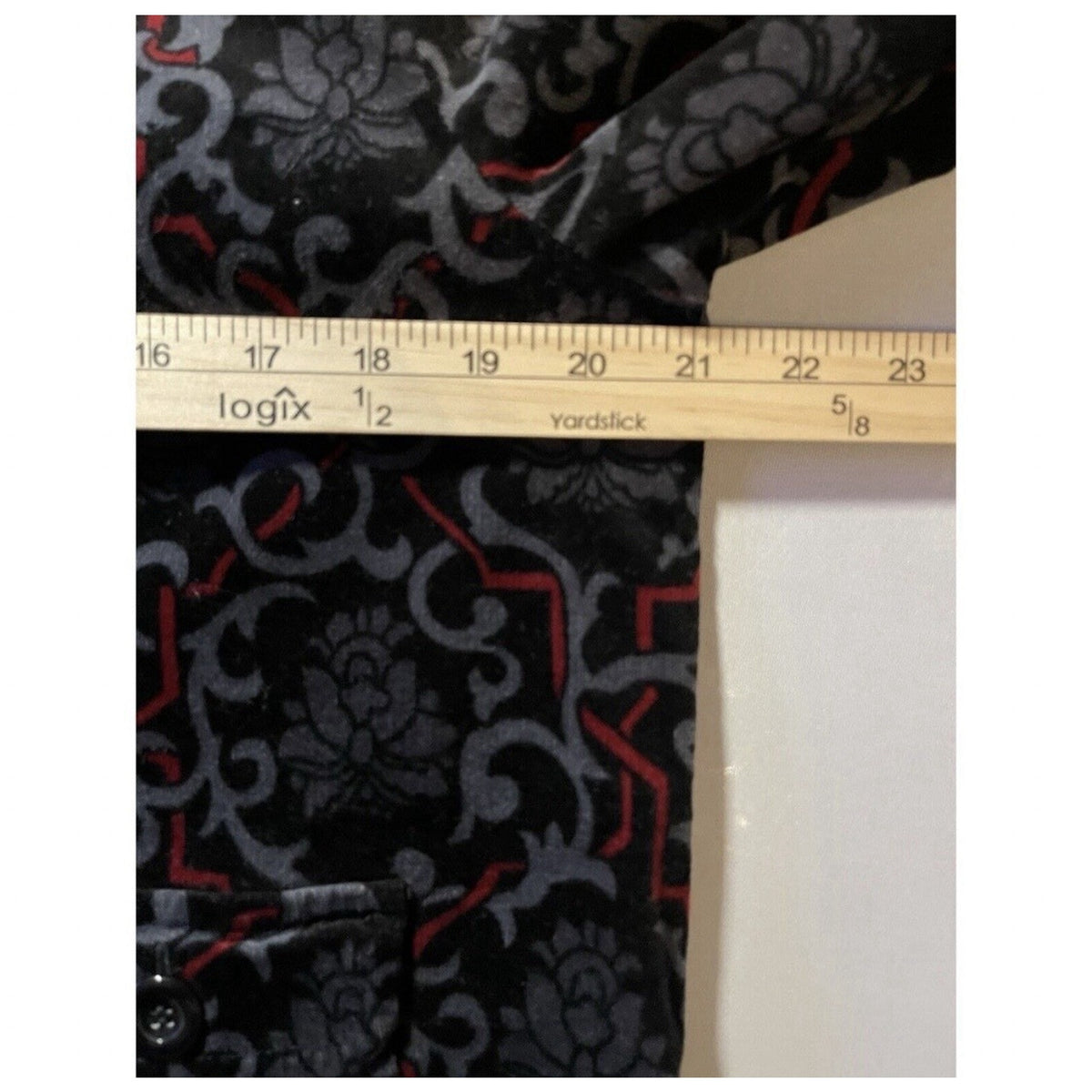 CHARTER CLUB WOMENS BLACK GREY RED STRETCH COTTON CORDUROY JACKET SIZE L