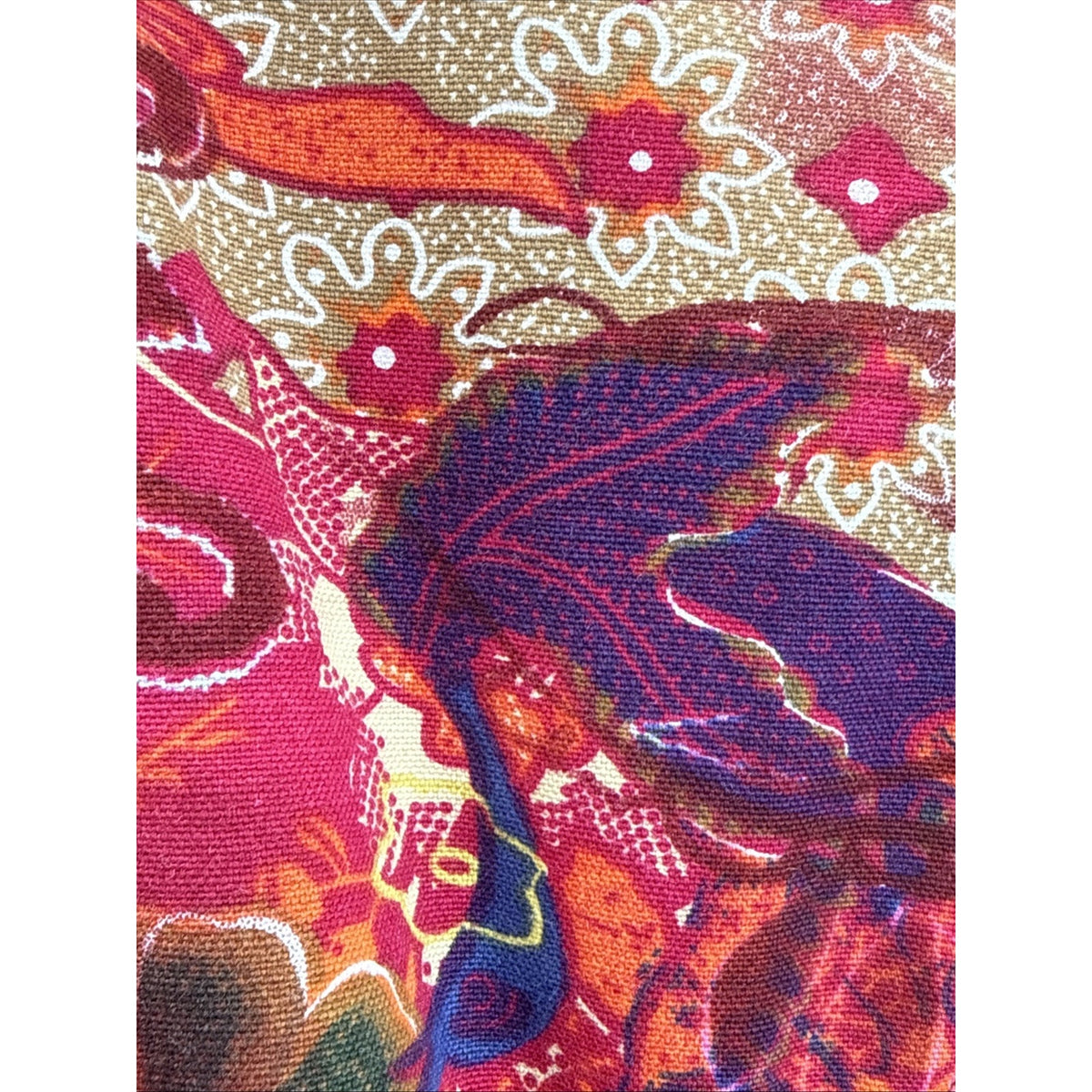 Coldwater Creek Women's Petite PL Red Paisley Zip Jacket Pockets Short LS