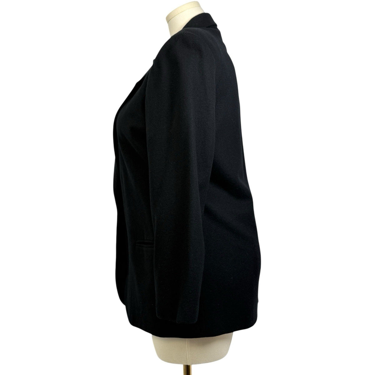 Sag Harbor Black Blazer Jacket Gold Button Classic Tailored Women’s 12