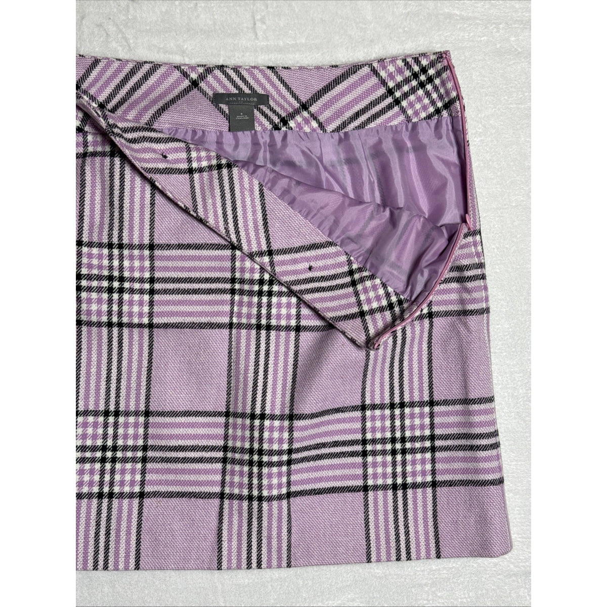 Ann Taylor Women Sz 8 Pink Plaid Mini Skirt Clueless Y2K Preppy Legally Blonde