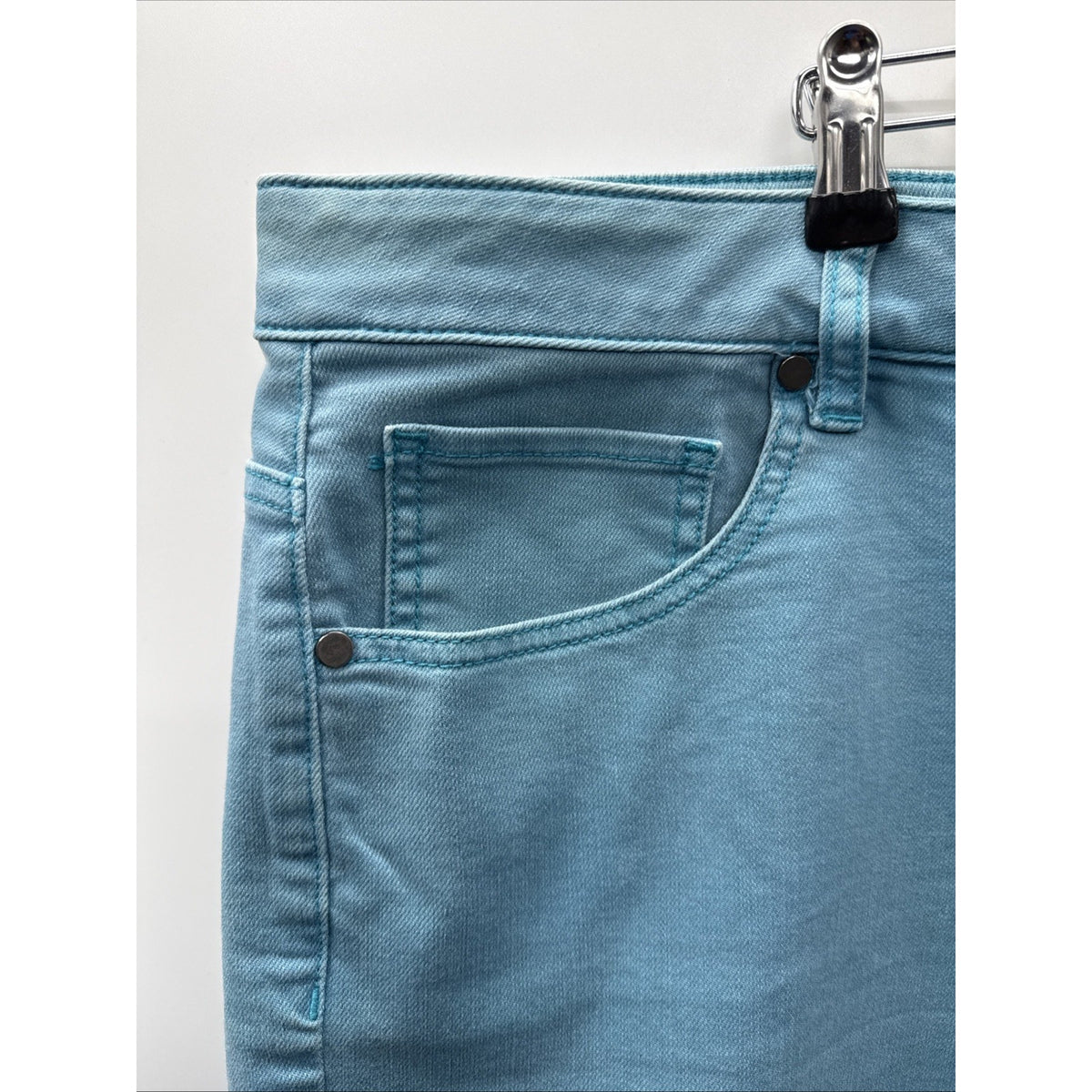 Lane Bryant Shorts Plus Size 28 Aqua Blue Relaxed Girlfriend Fit Denim