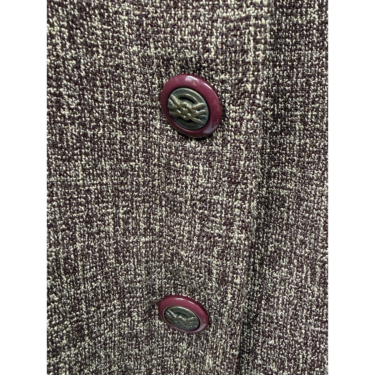 Danny & Nicole Blazer Women 16W Brown Tweed Pleated Plus Size Career Jacket