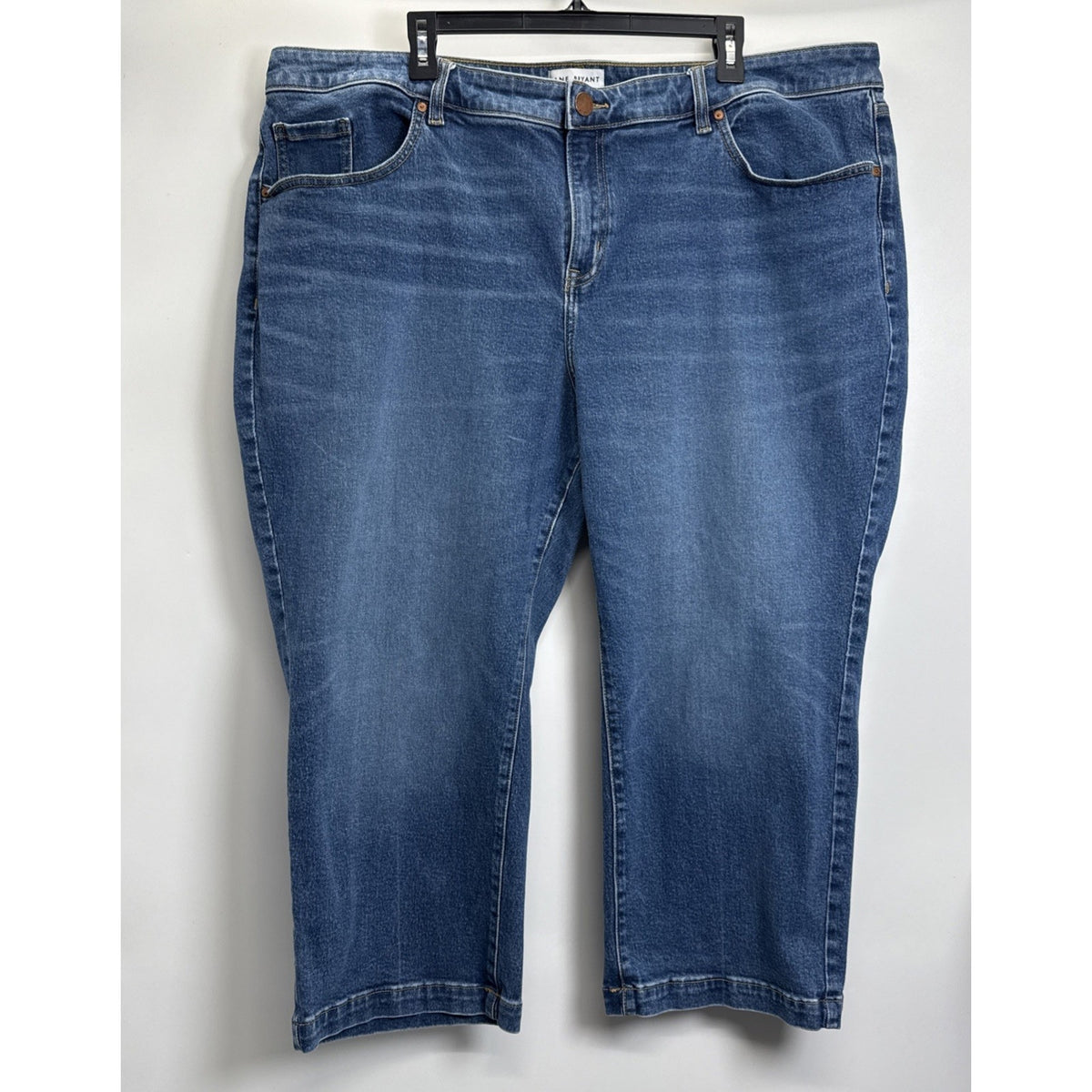 Lane Bryant straight crop jeans Women’s Plus Size 24 Blue Stretch Pockets Casual