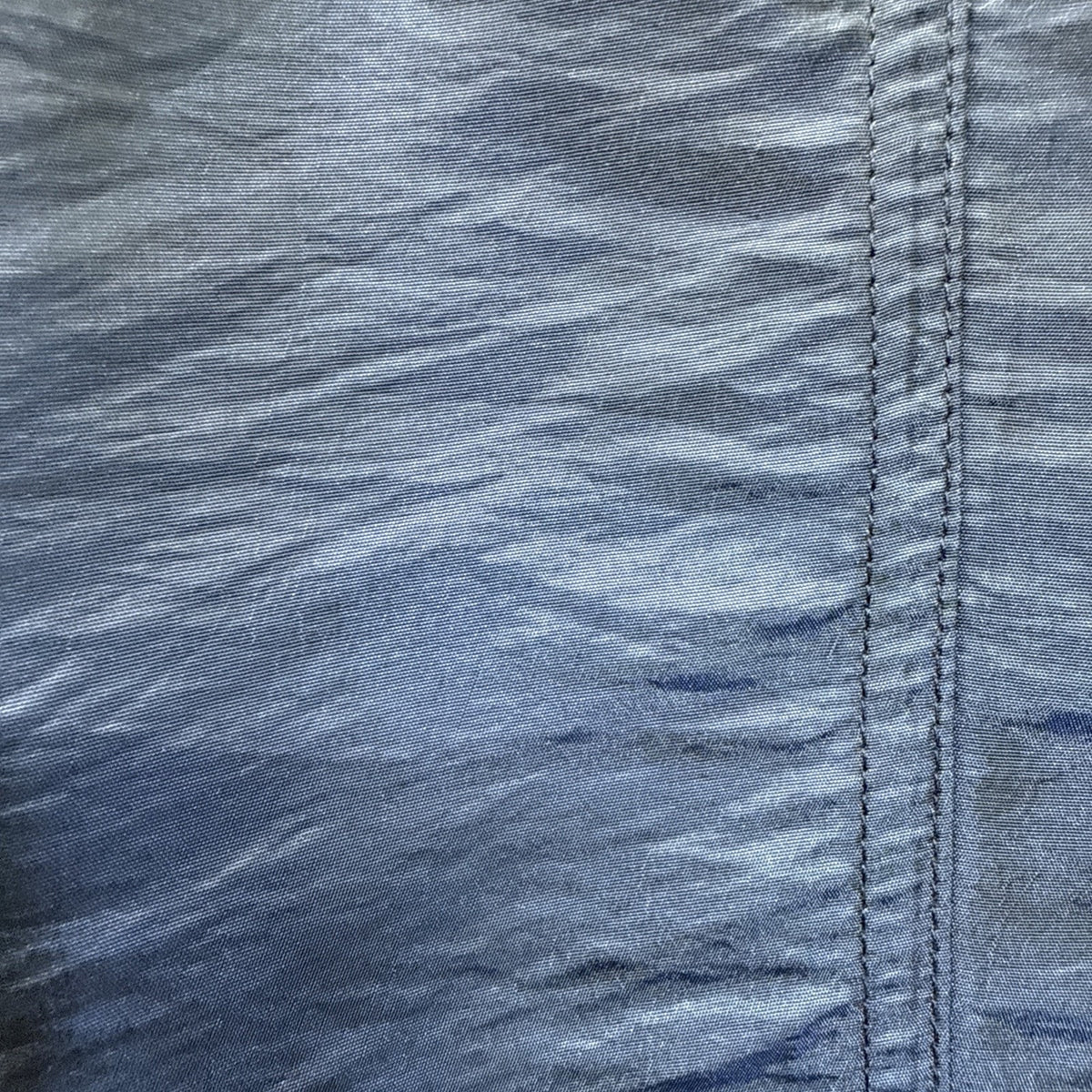 Chico's Shimmering Crinkle Cameron Full Zip Jacket Women's XL/16 Blue Grotto