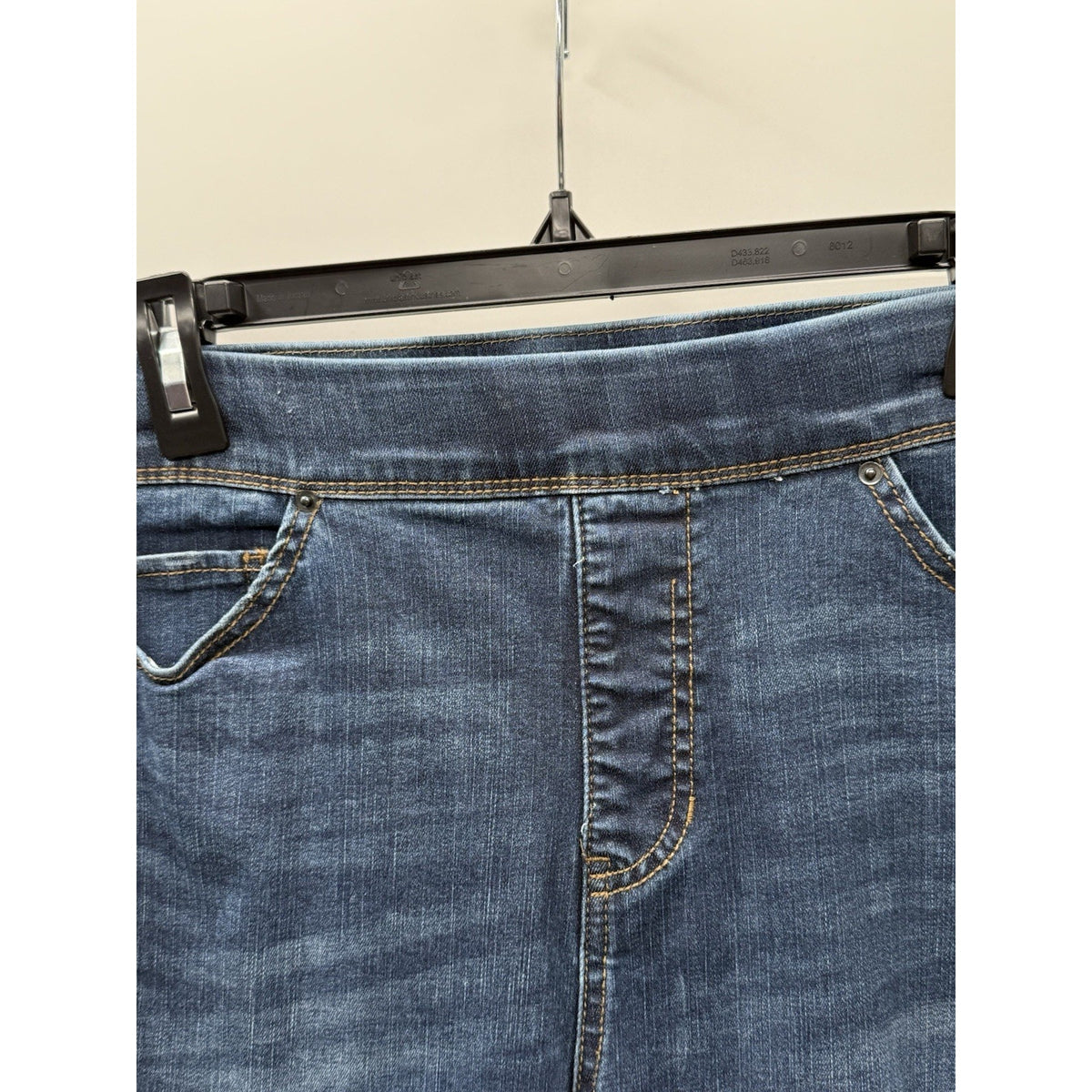 Terra & Sky Women’s Straight Leg Jeans 14W 0X Blue Stretch Denim Plus Size