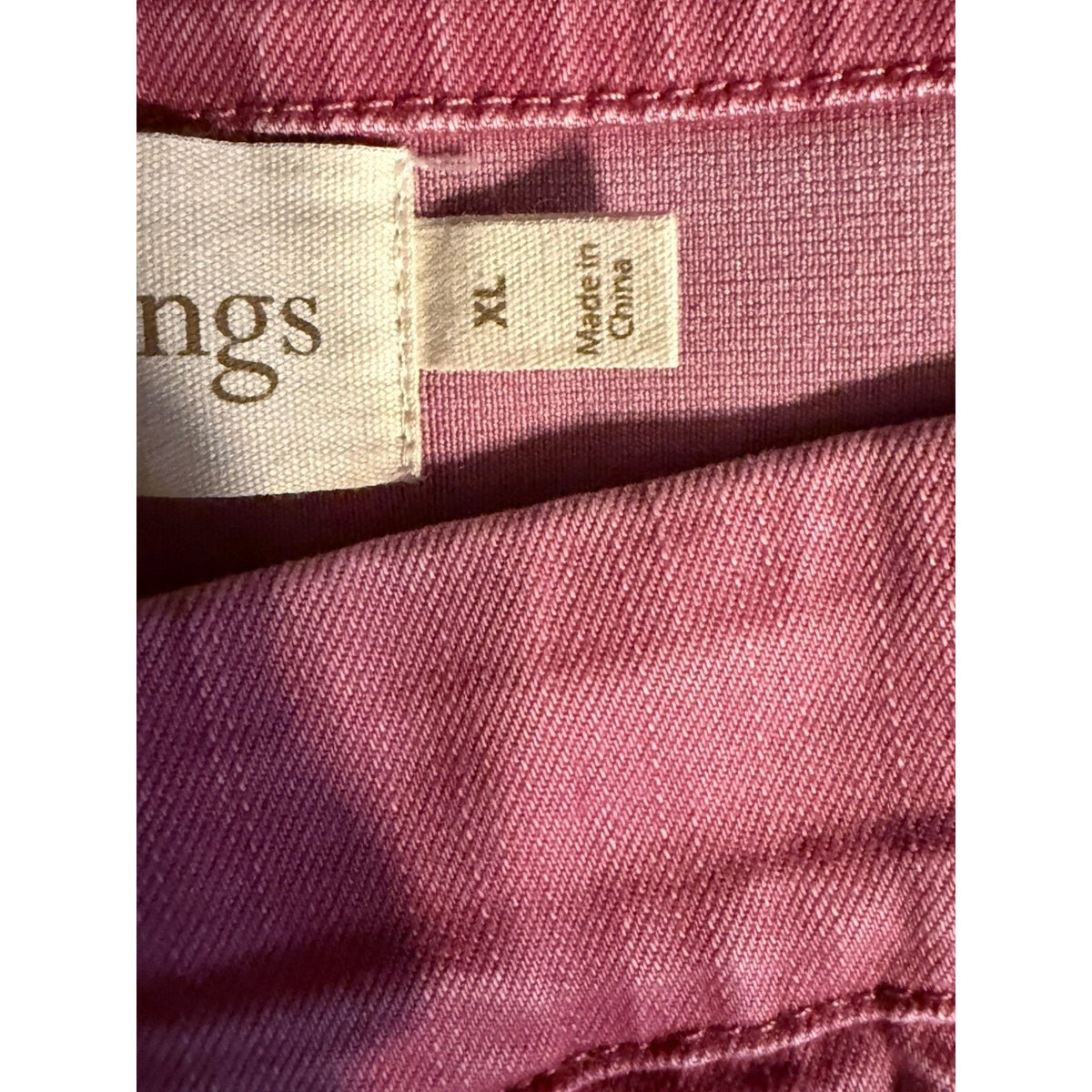 Soft Surroundings Pink Slim Straight Stretch Pants Women XL Casual Minimalist