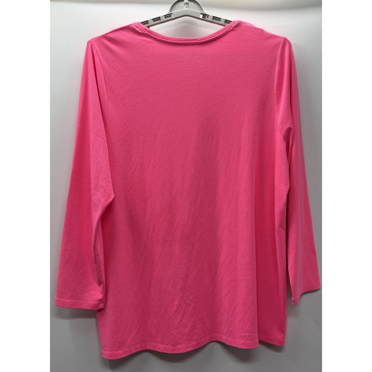Lane Bryant NWT Pink Long Sleeve Knit Top Plus Size 22/24 Stretch Casual