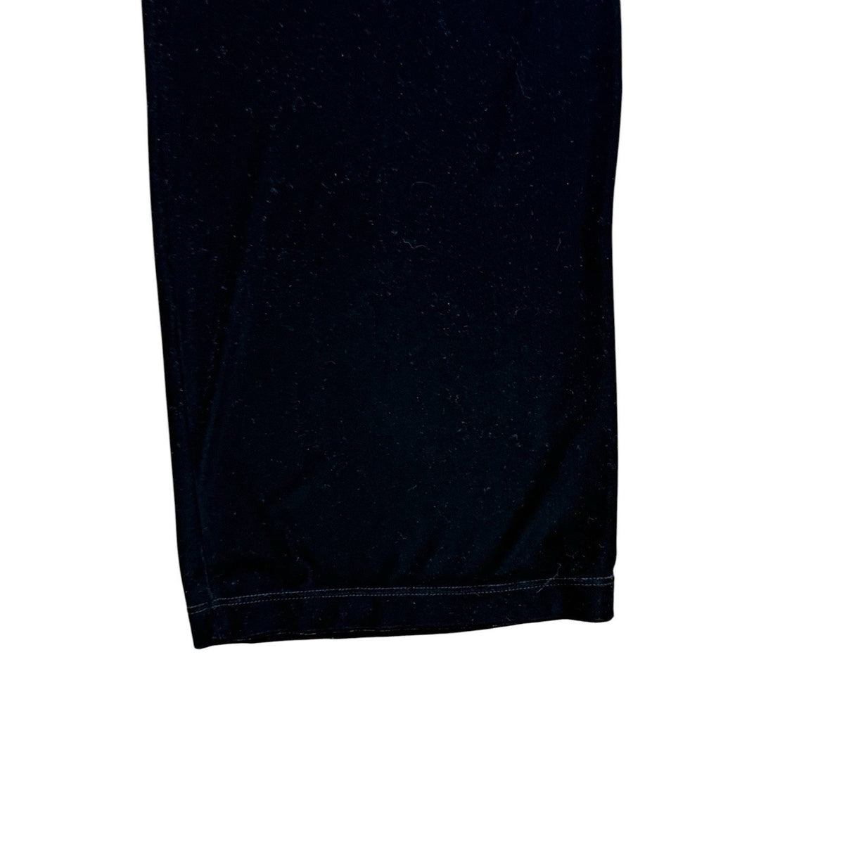 Worthington Pants Large Tall Black Wide Leg High Rise Velvet Stretch Pull On