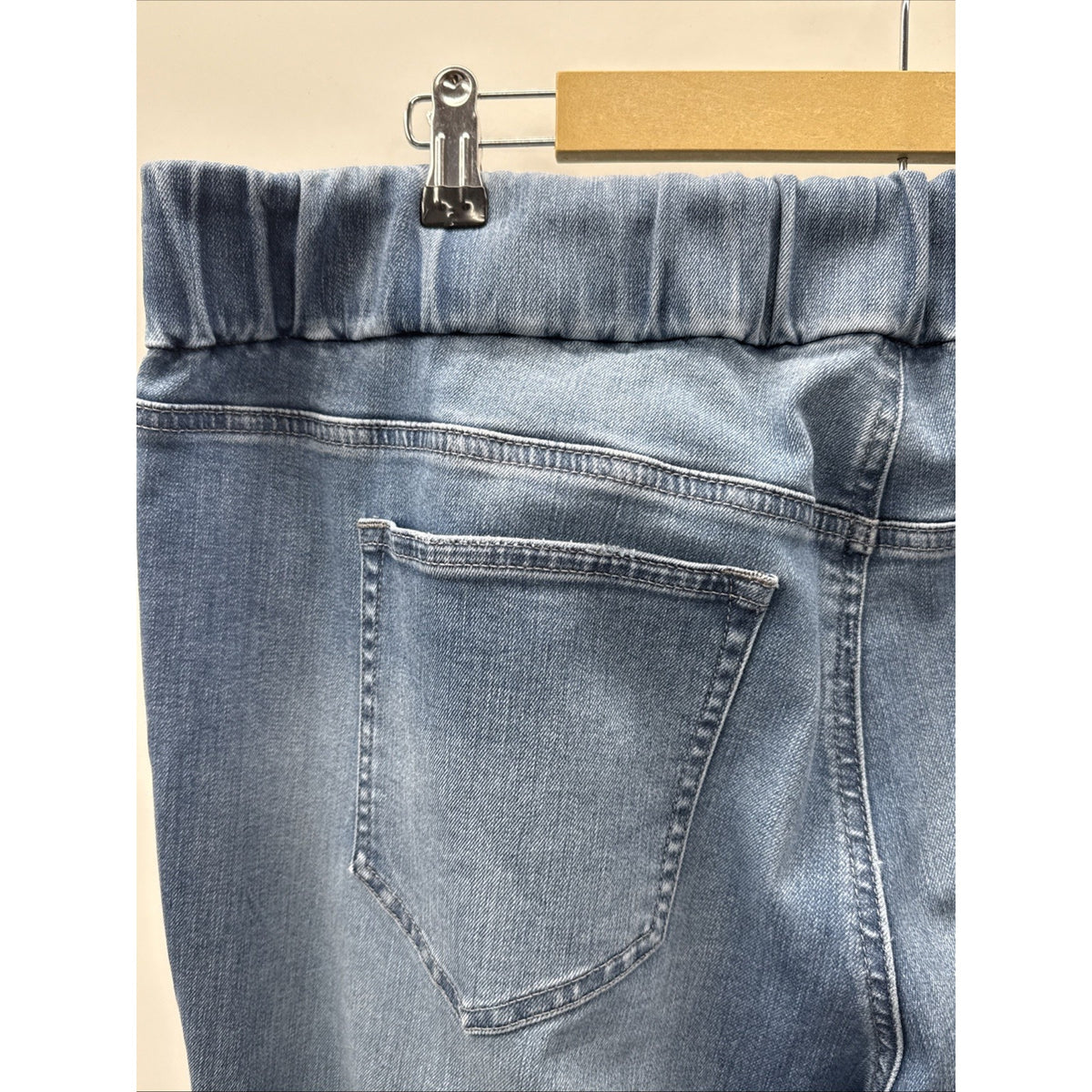 Lands End Women’s Mid Rise Pull On Skinny Jeans Plus Size 20W Casual Stretch