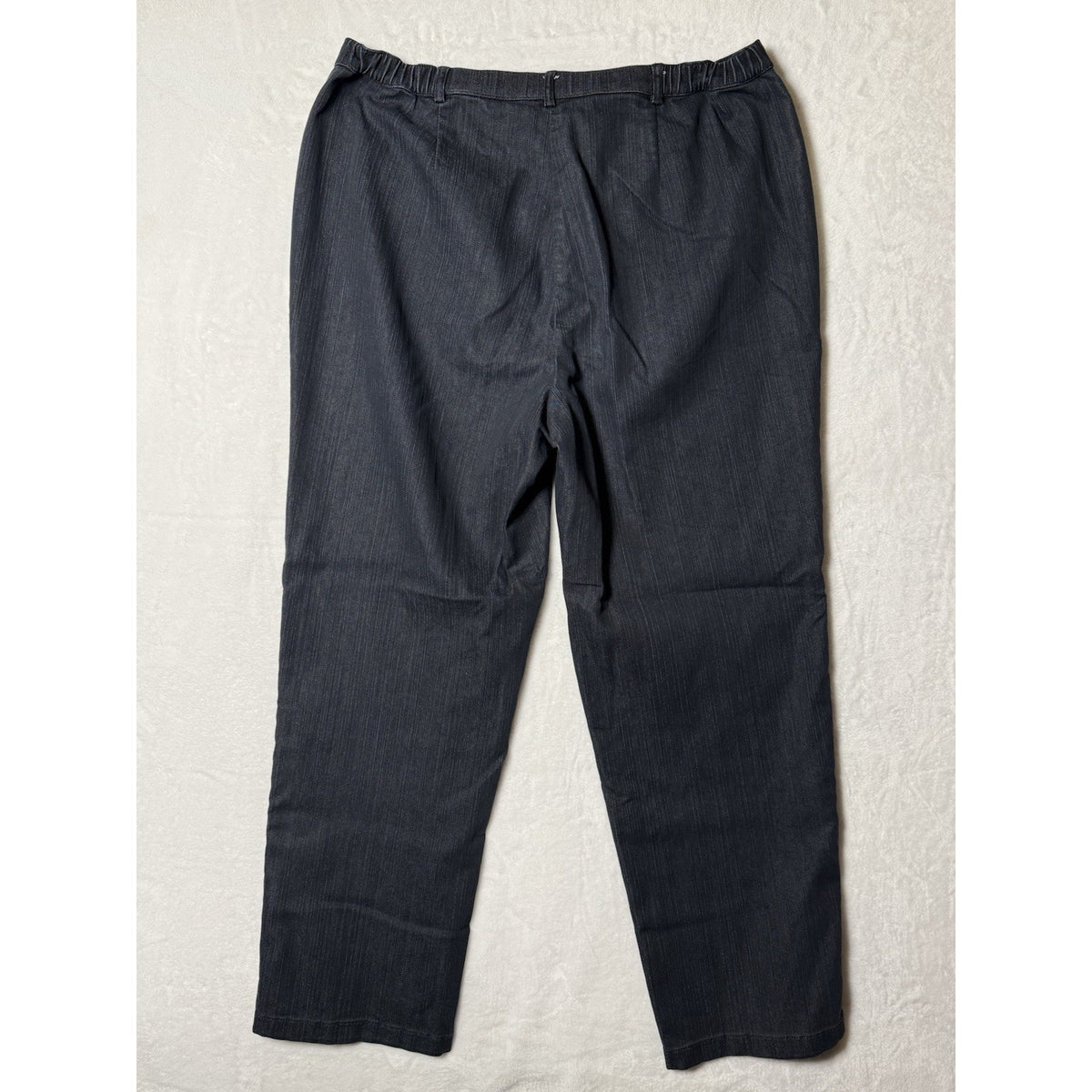 TanJay Jeans Womens 14 Blue Cotton Blend Dark Wash Straight Leg Comfort