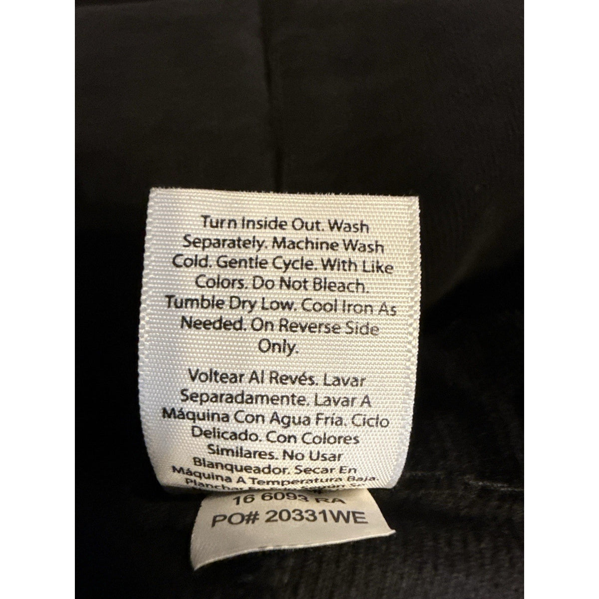 Time and Tru Black Corduroy Midi Skirt Size 10 Stretch Slit Minimalist
