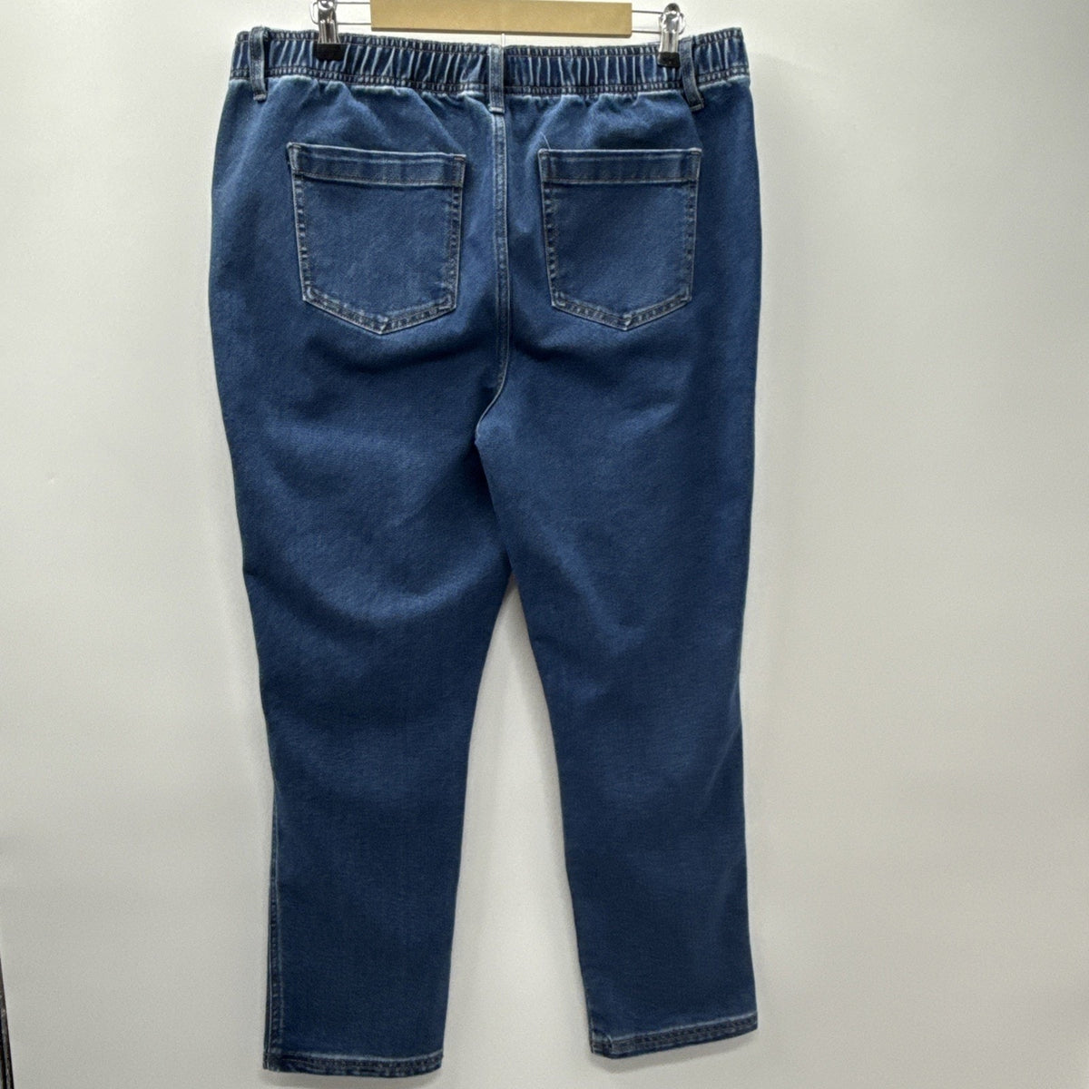 ReCreation Jeans Women's Large Blue Denim Stretch Waistband Straight Leg Casual