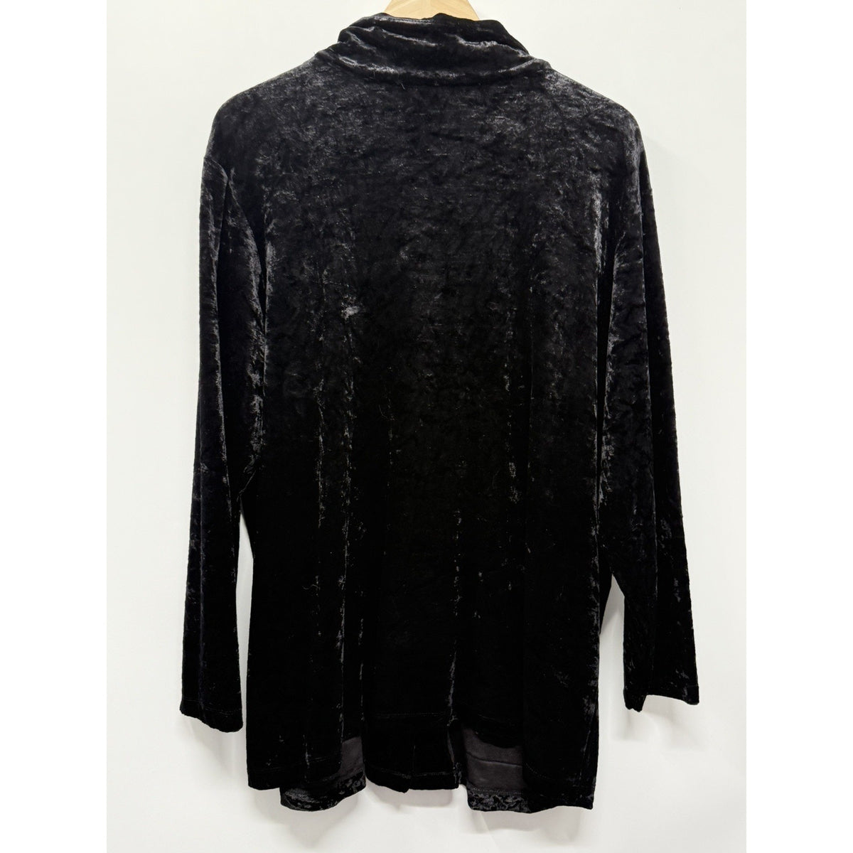 VTG Carole Little Black Button-Front Jacket Pockets Mid-Length 1X-2X?