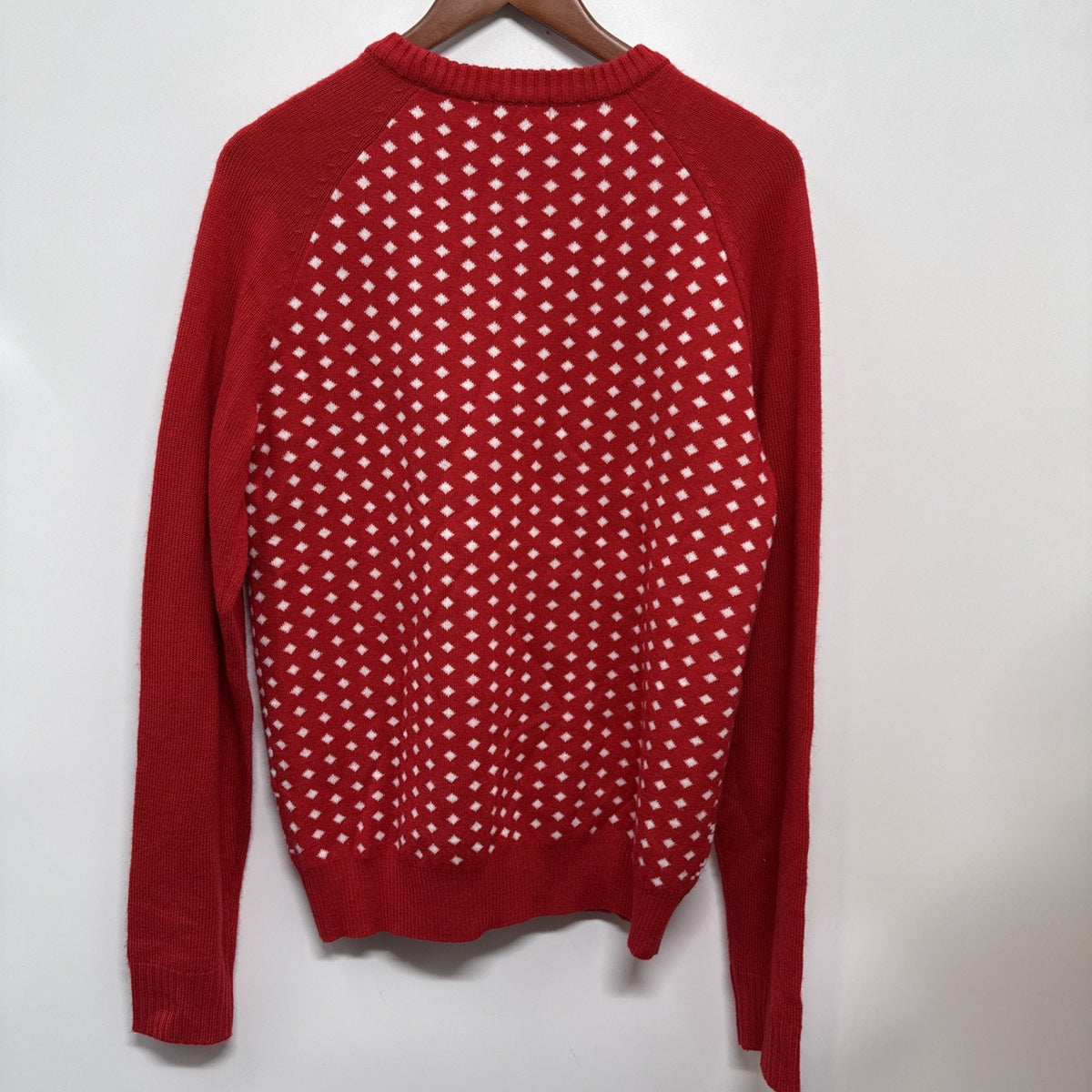 Blueberry Pet Family Women Christmas Sweater Size M Red/white