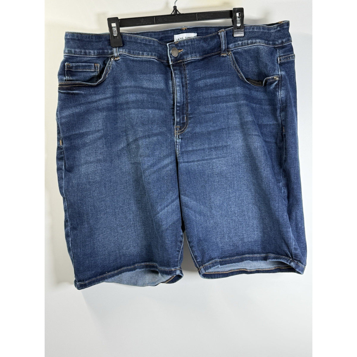 Lane Bryant Bermuda Shorts Sz 24 Curvy High Rise Flex Waist Stretch Denim