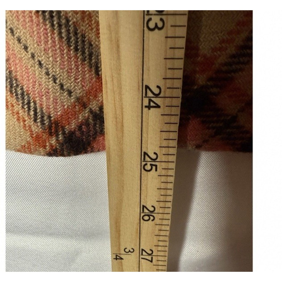 Liz Claiborne Plaid Wool Blend Skirt Size 10 – Camel Pink Checkered A-Line