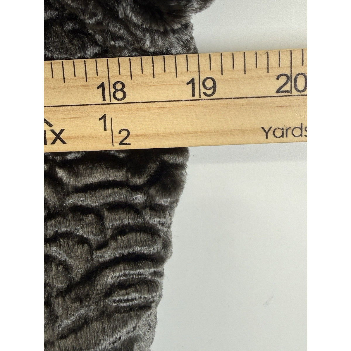 Charter Club (Flawed) Petite Faux Fur Textured Jacket Gray 8P Cropped Glam Chic