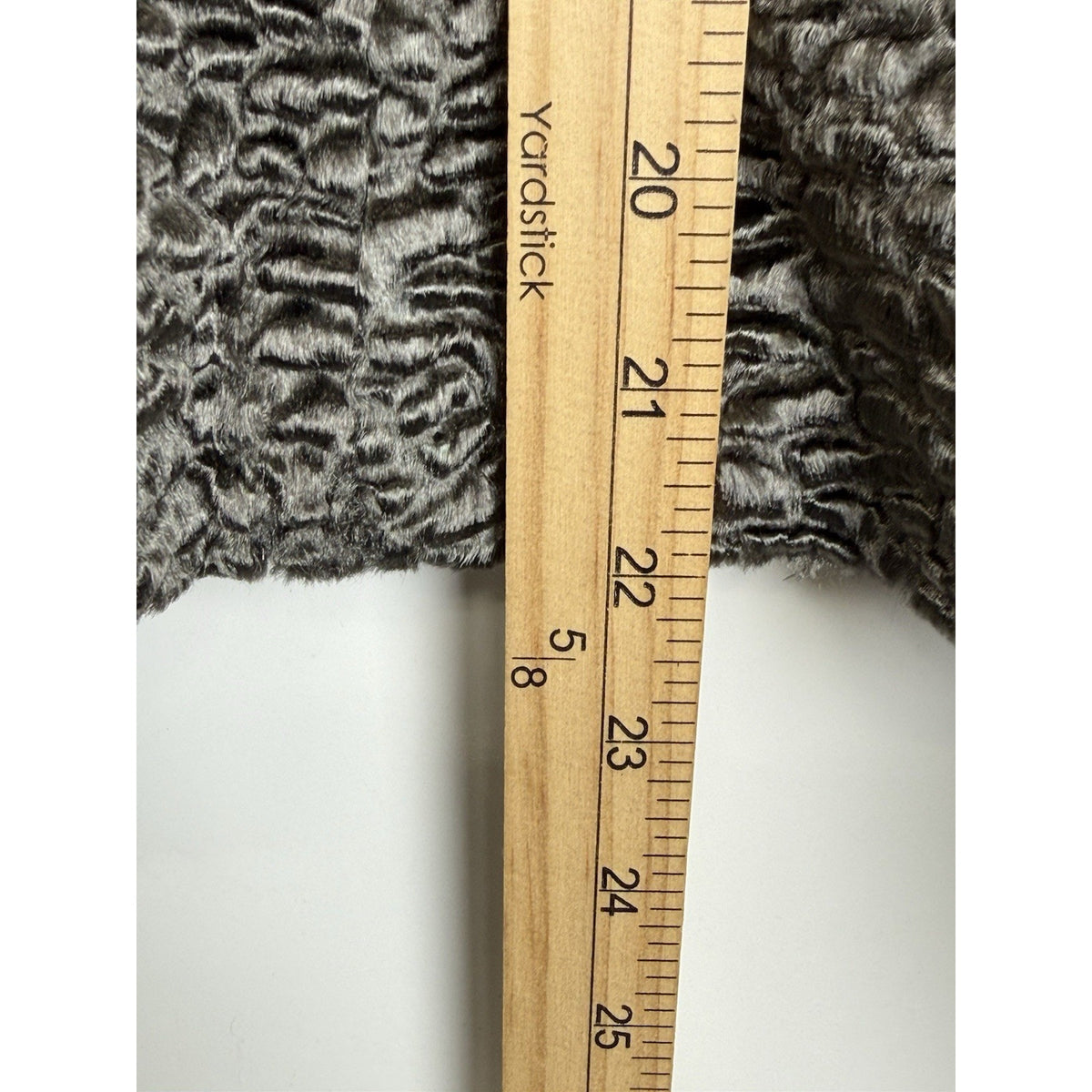 Charter Club (Flawed) Petite Faux Fur Textured Jacket Gray 8P Cropped Glam Chic