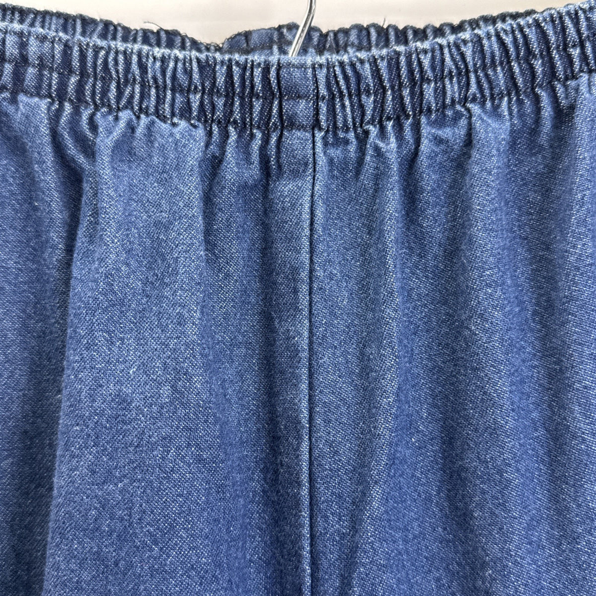 Vintage Chic Jeans Womens Size 14P Blue High Rise Relaxed Tapered Pull On Pants