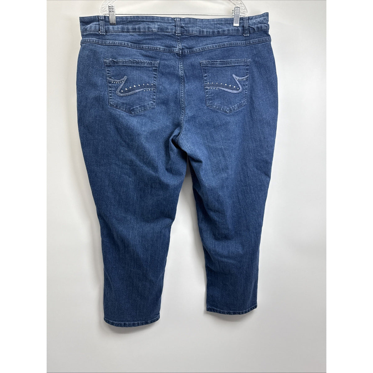 Just My Size JMS Plus Size 24W Petite Women’s Jeans, Pockets Stretch Casual