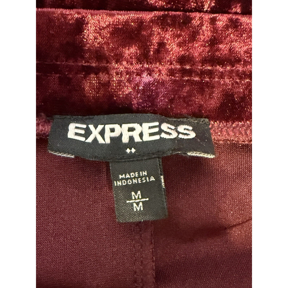 Express Burgundy Crushed Velvet Mini Skirt M Whimsigoth Gothic Romantic Stretch