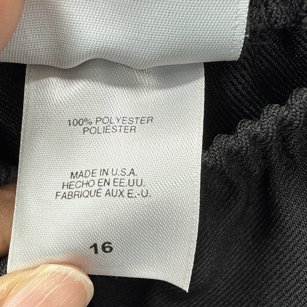 Alfred Dunner Pull-On Crop Pants Women's Size 16 Black Pockets 23” Inseam